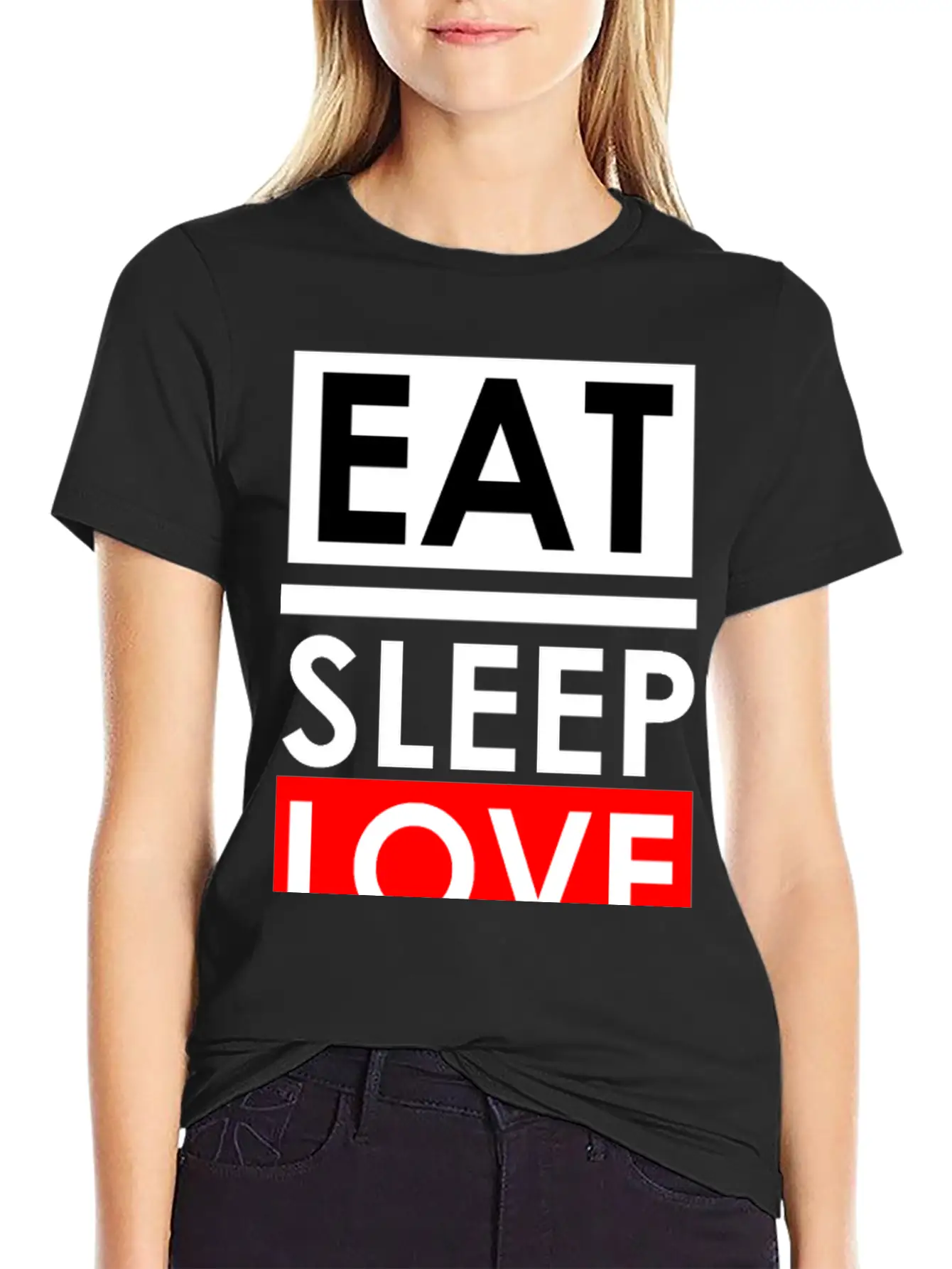 Eat Sleep Repeat Breathable Soft Cotton T-Shirt – Timeless Casual Look