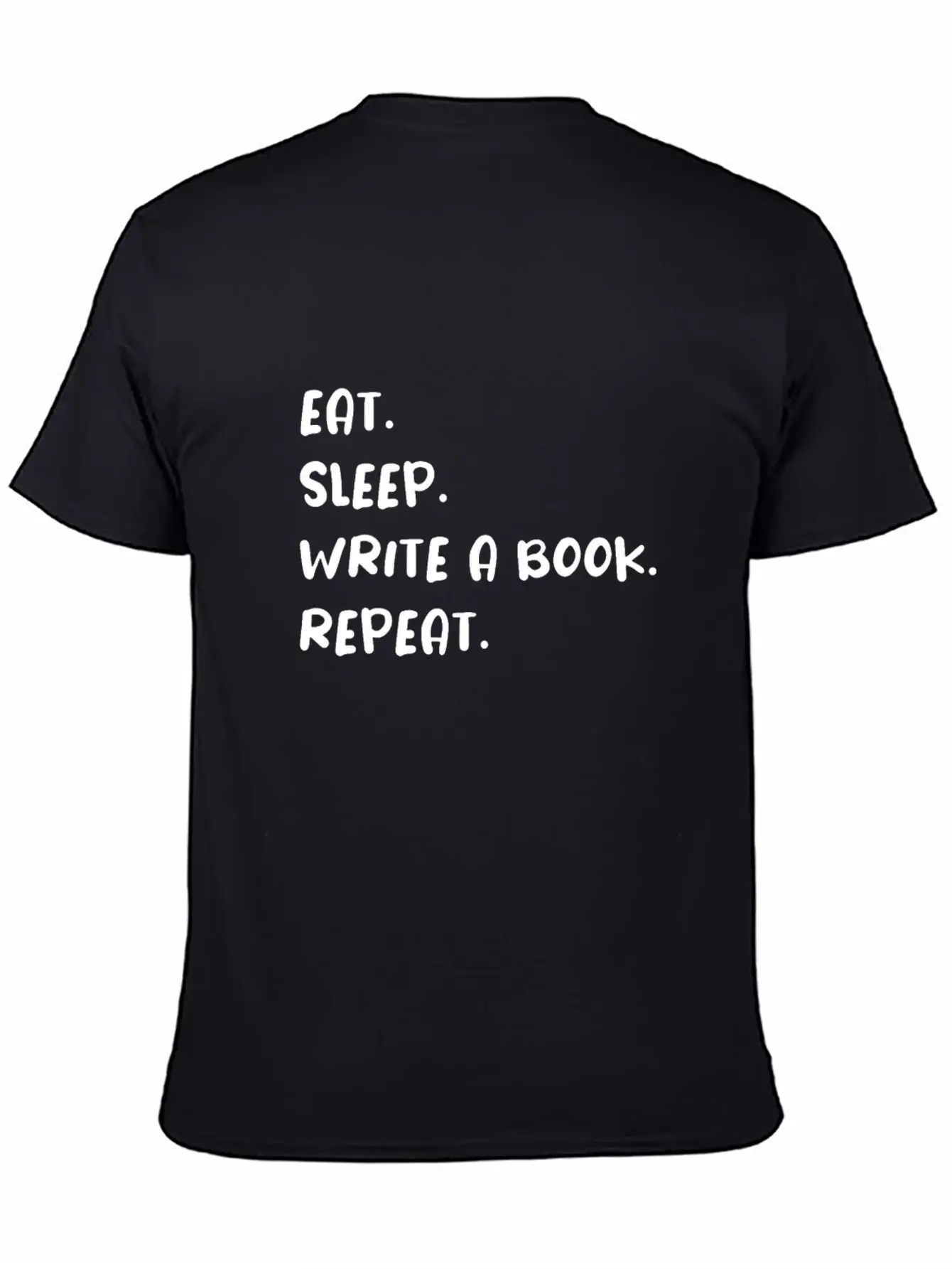 Eat Sleep Write A Book Repeat Essential Cotton Tee For Daily Outfits – Unisex Style