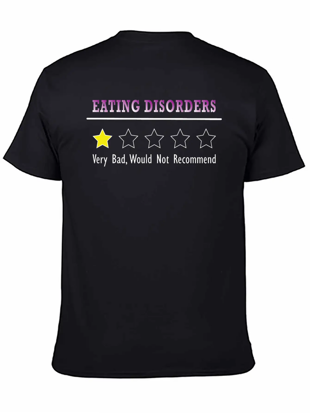 Eating Disorders Review Very Bad Would Not Recomme Stylish Everyday T-Shirt – Unisex Basic Cotton Tee