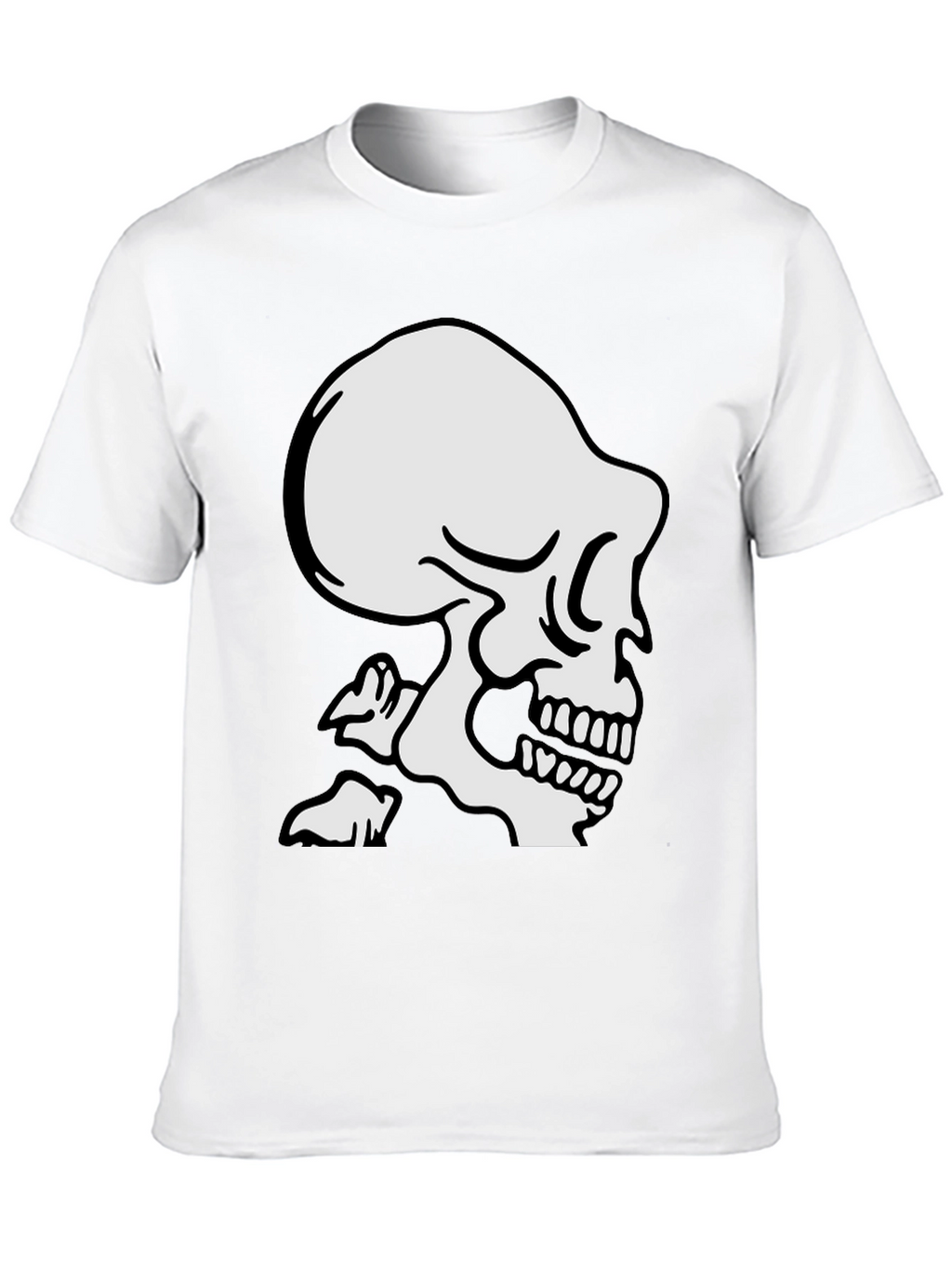 Black Skull Graphic T-Shirt