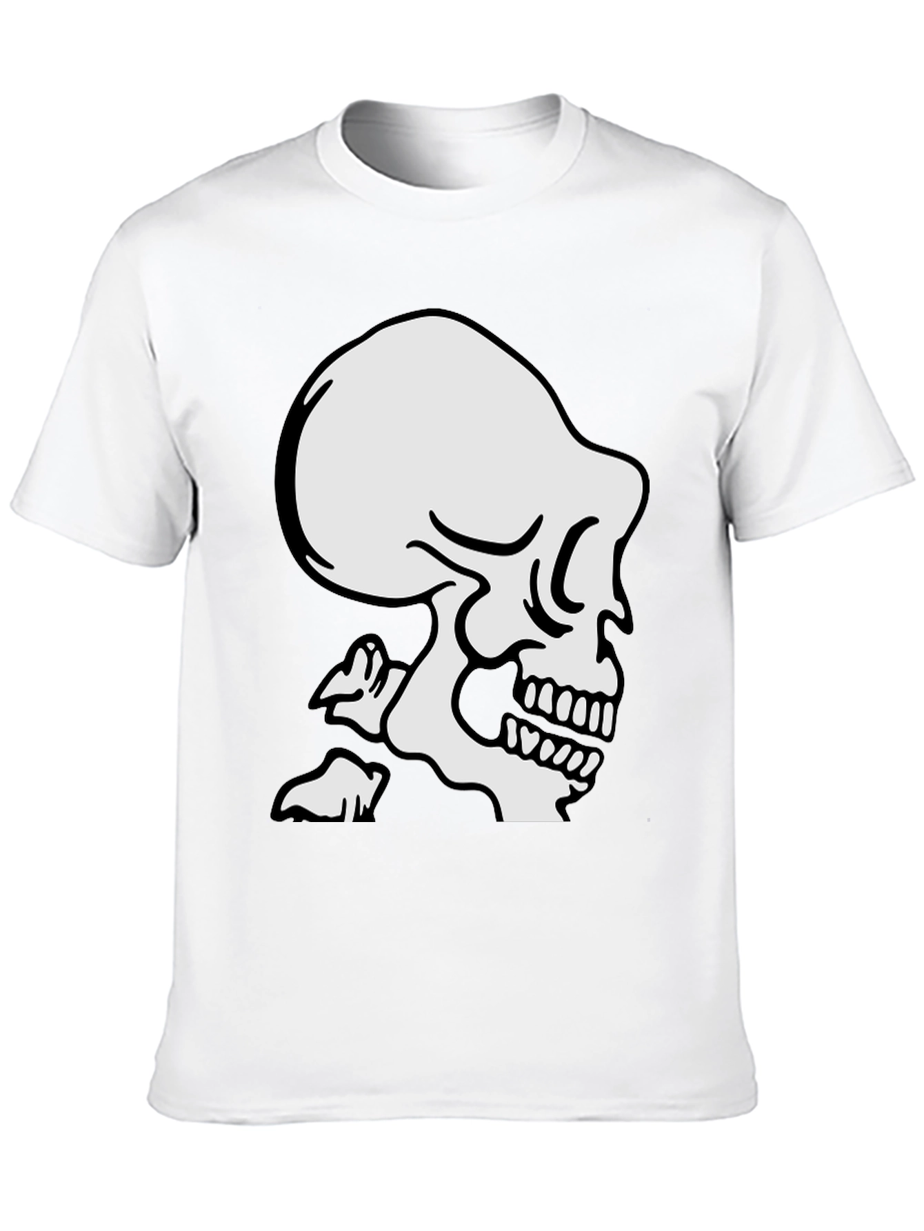 Black Skull Graphic T-Shirt