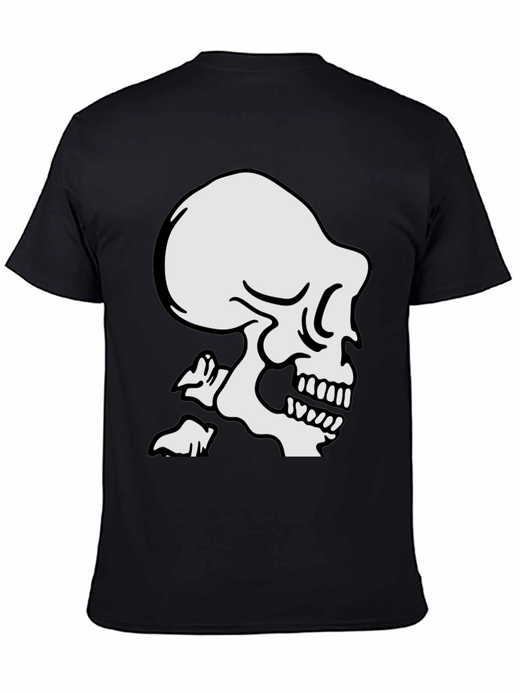 Black Skull Graphic T-Shirt