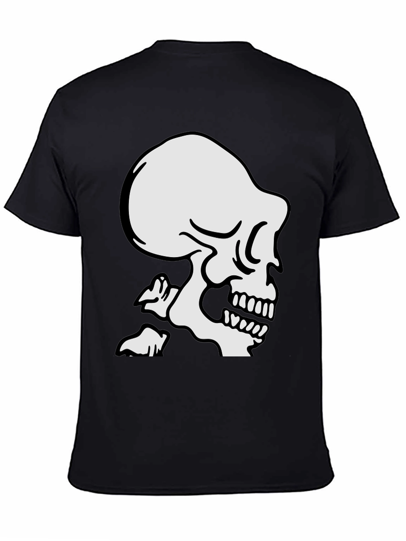 Black Skull Graphic T-Shirt