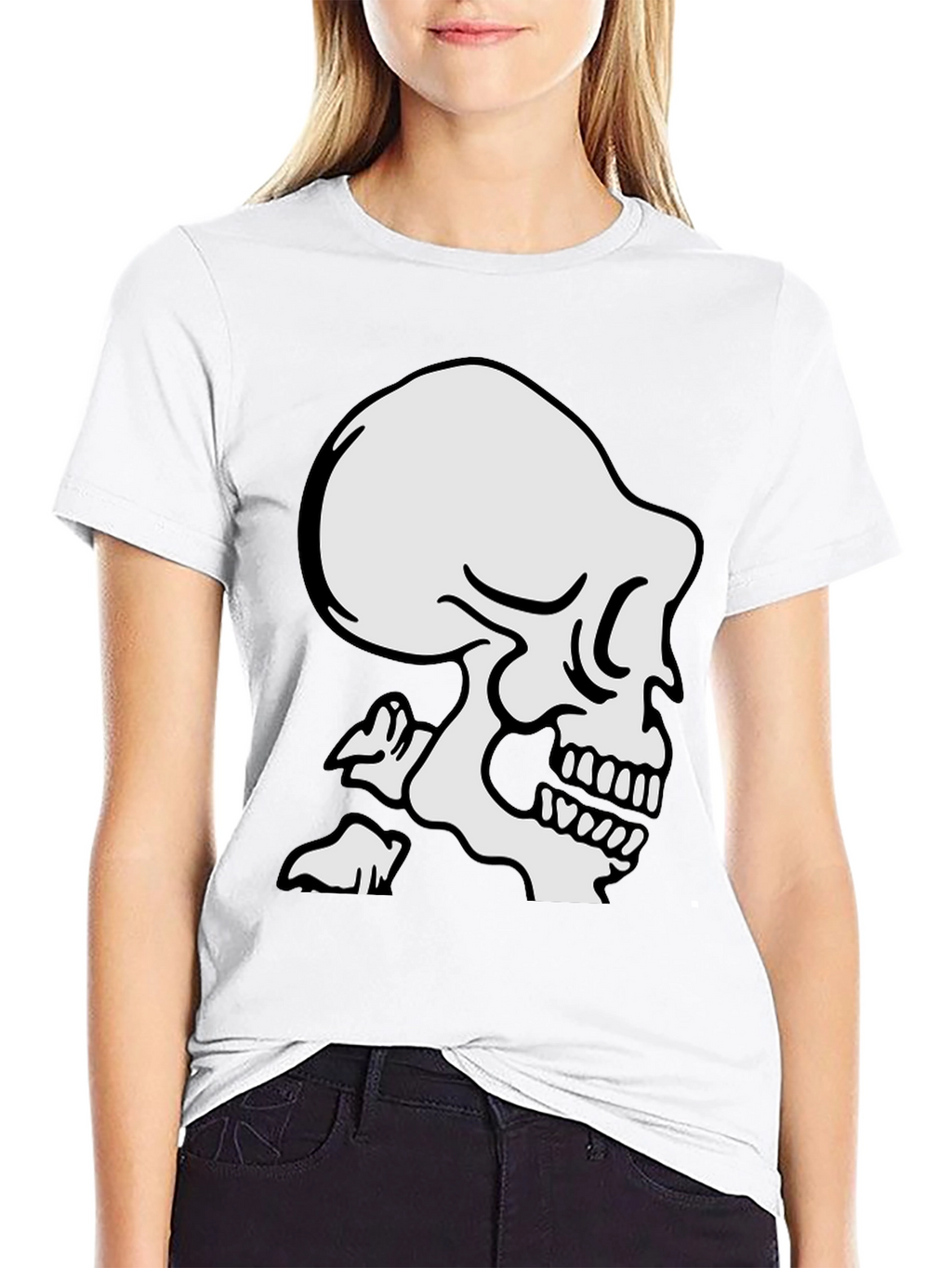 Black Skull Graphic T-Shirt
