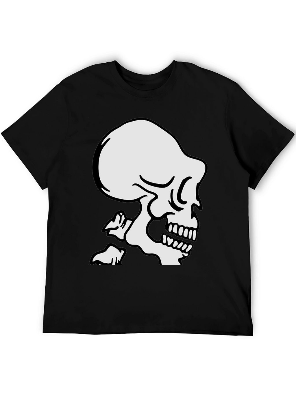 Black Skull Graphic T-Shirt