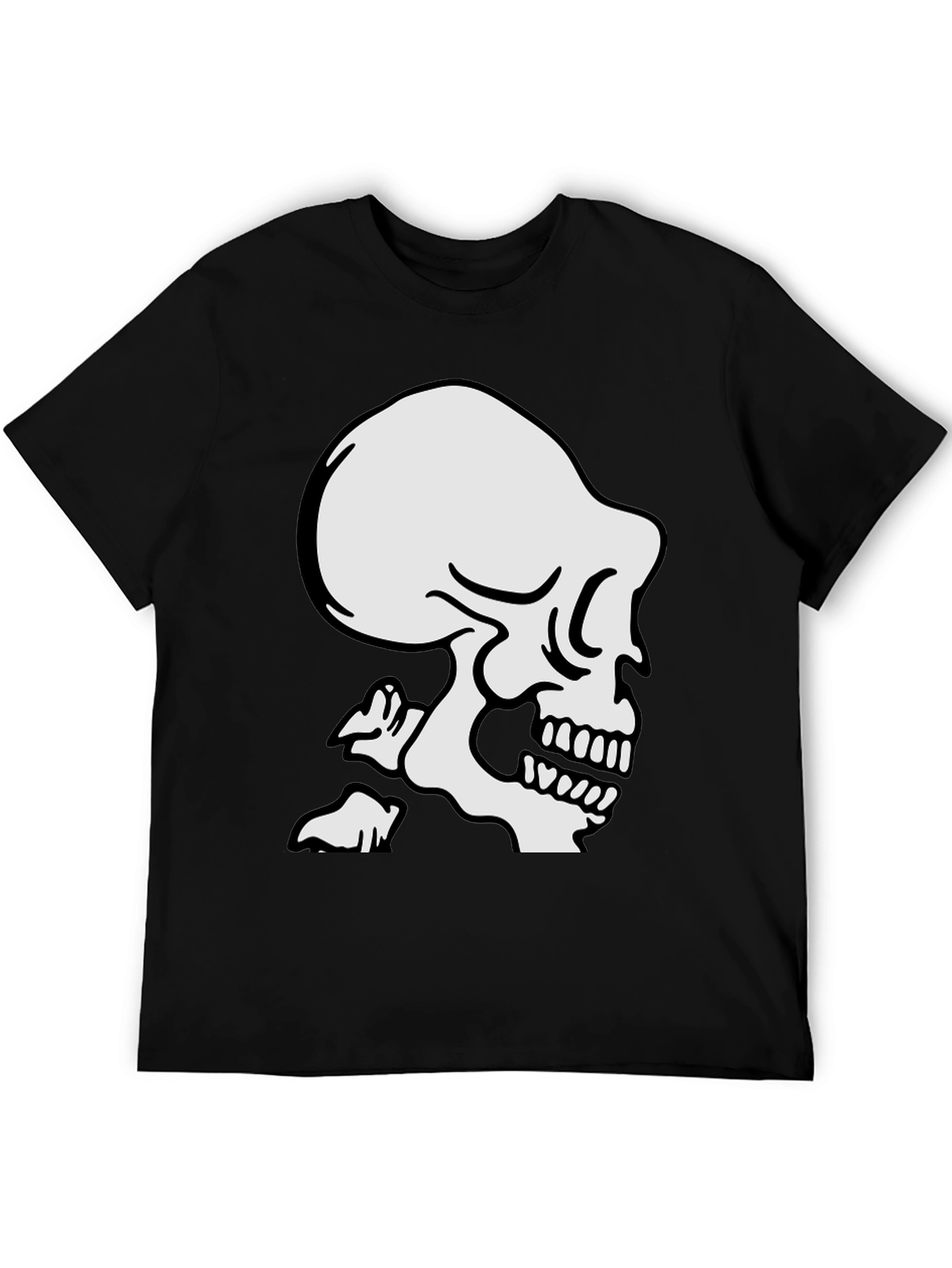 Black Skull Graphic T-Shirt