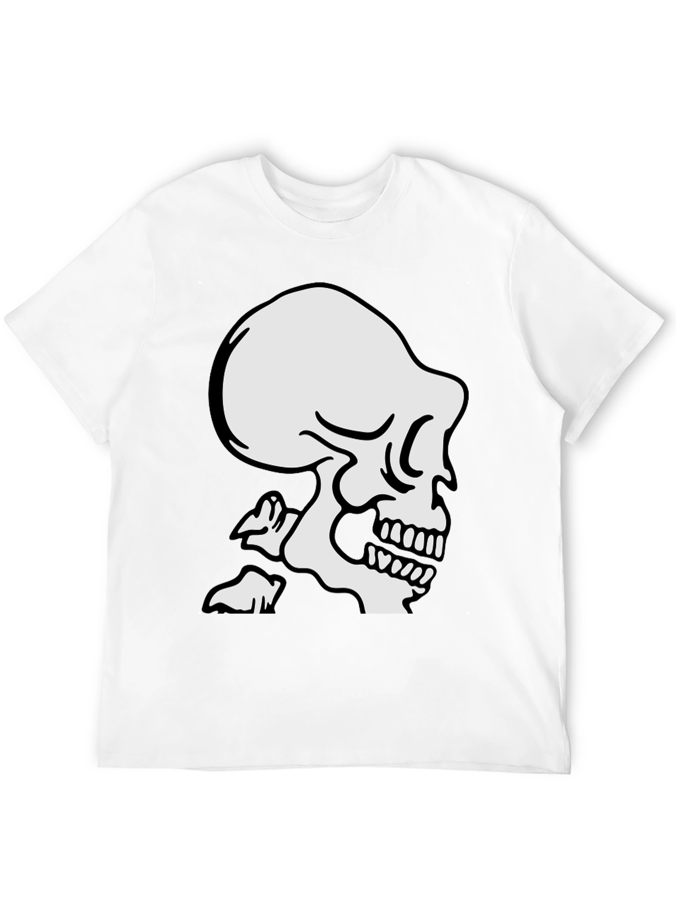 Black Skull Graphic T-Shirt