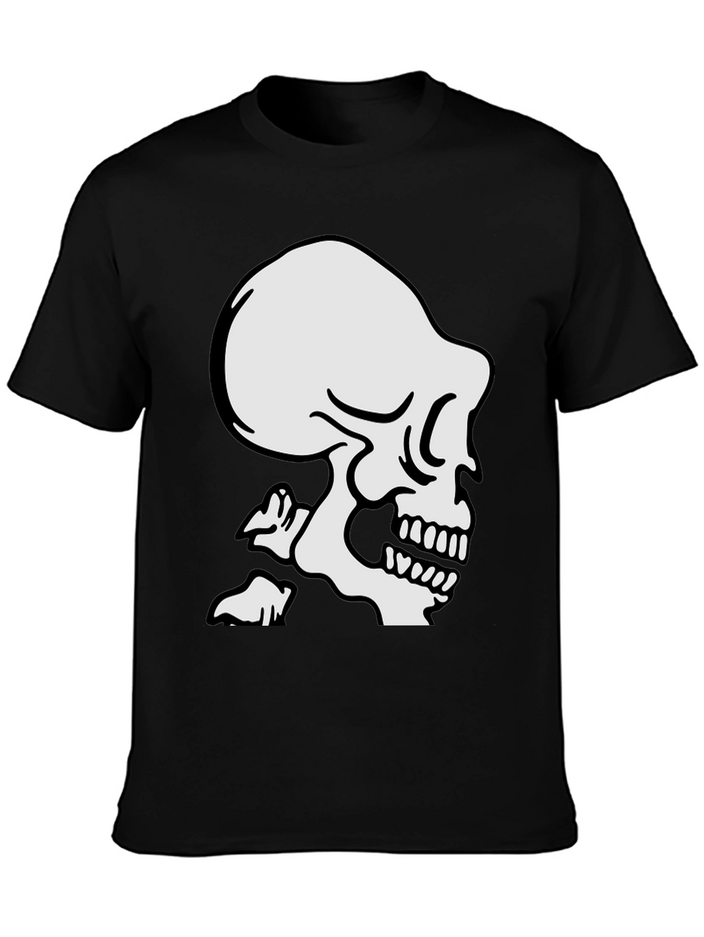 Black Skull Graphic T-Shirt