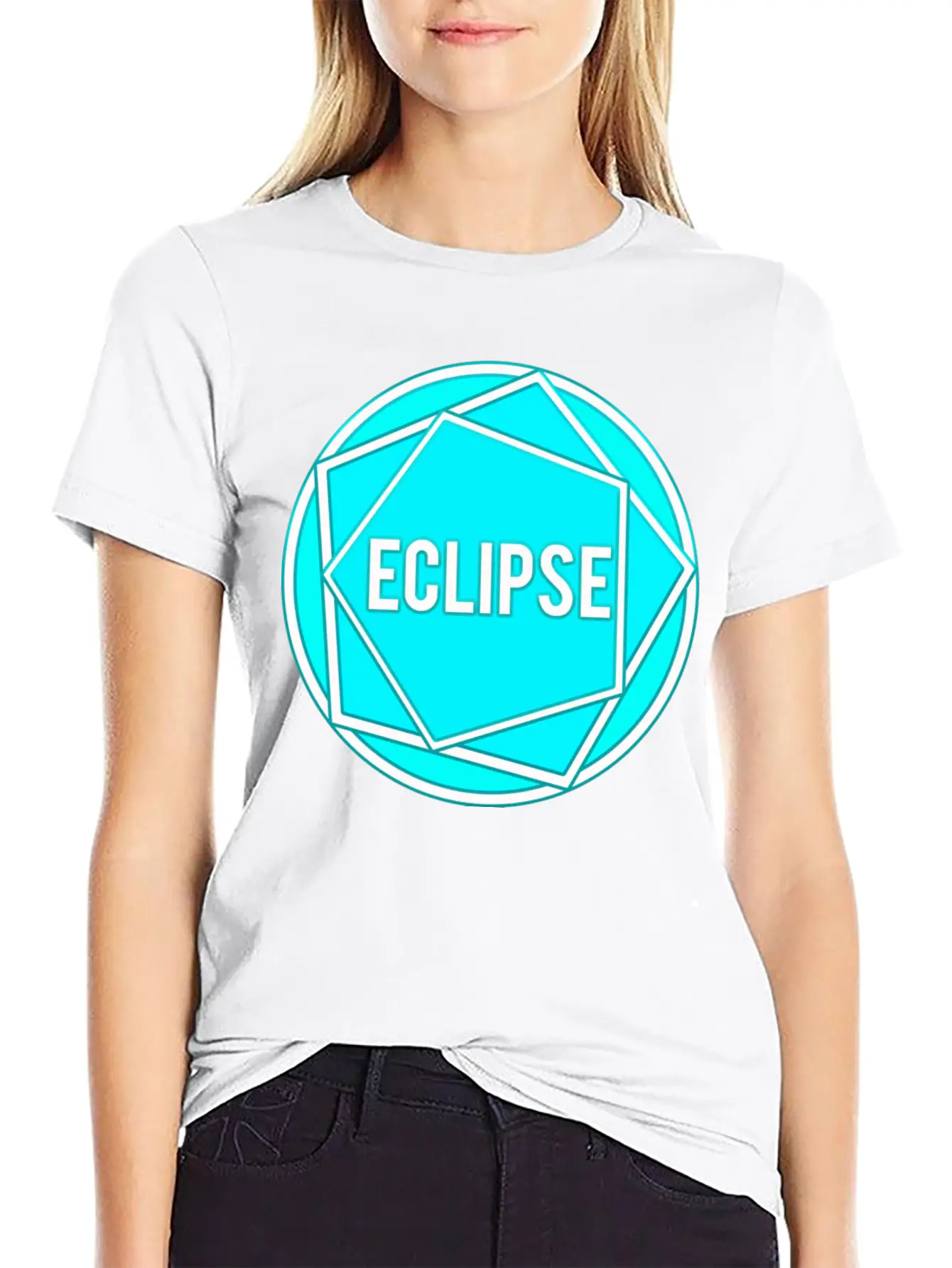 Eclipse Logo #3 Unisex Short Sleeve Soft Cotton T-Shirt – Casual Everyday Wear