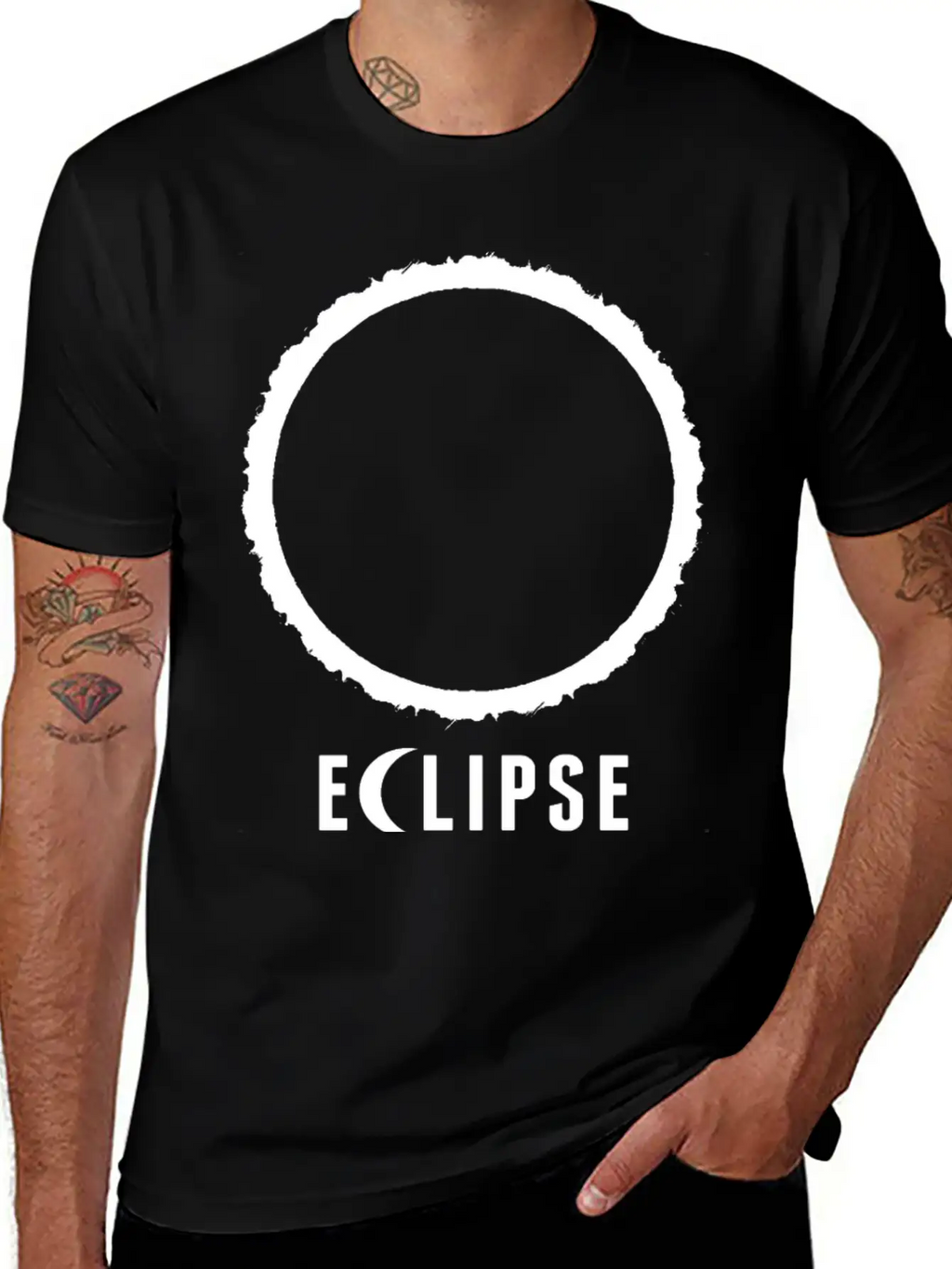Eclipse Unisex Short Sleeve Soft Cotton T-Shirt – Casual Everyday Wear