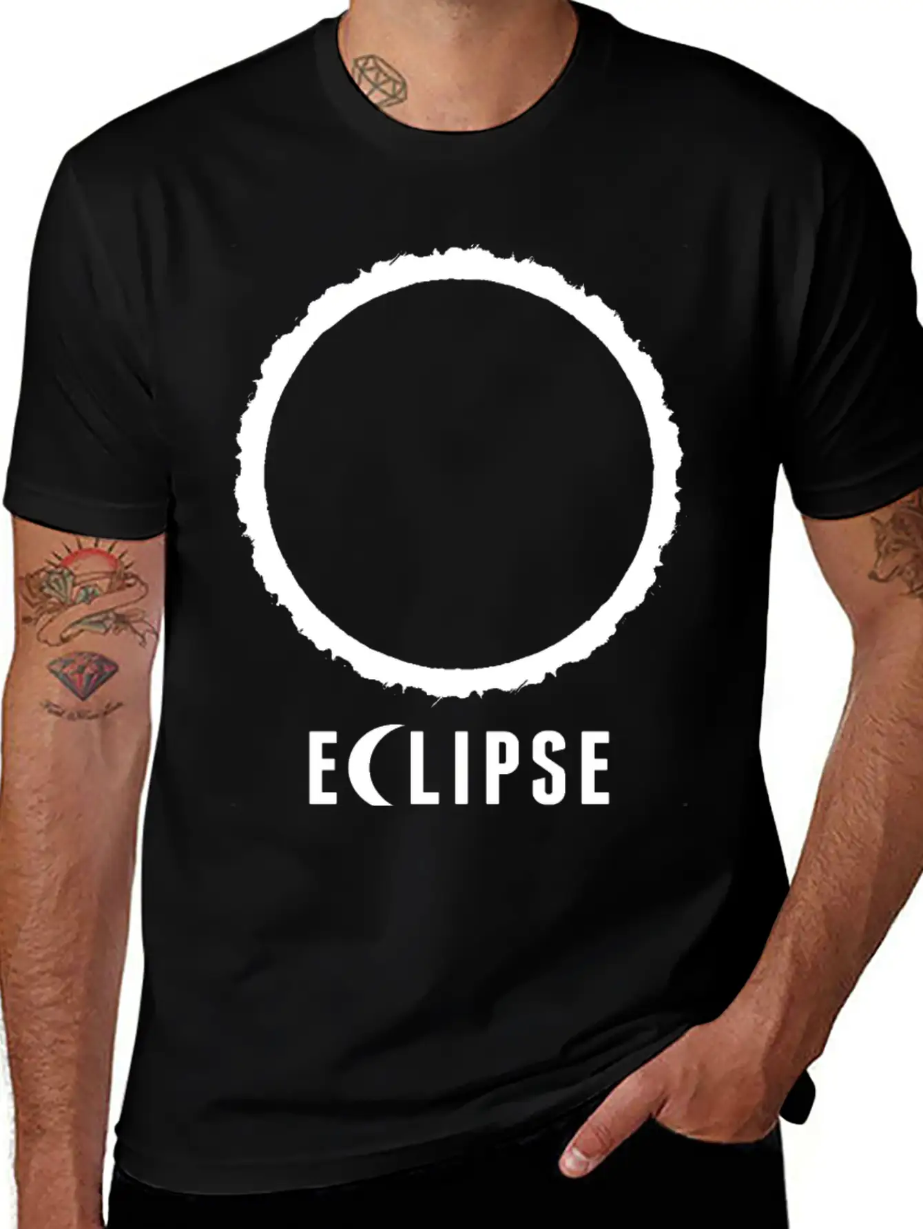 Eclipse Unisex Short Sleeve Soft Cotton T-Shirt – Casual Everyday Wear