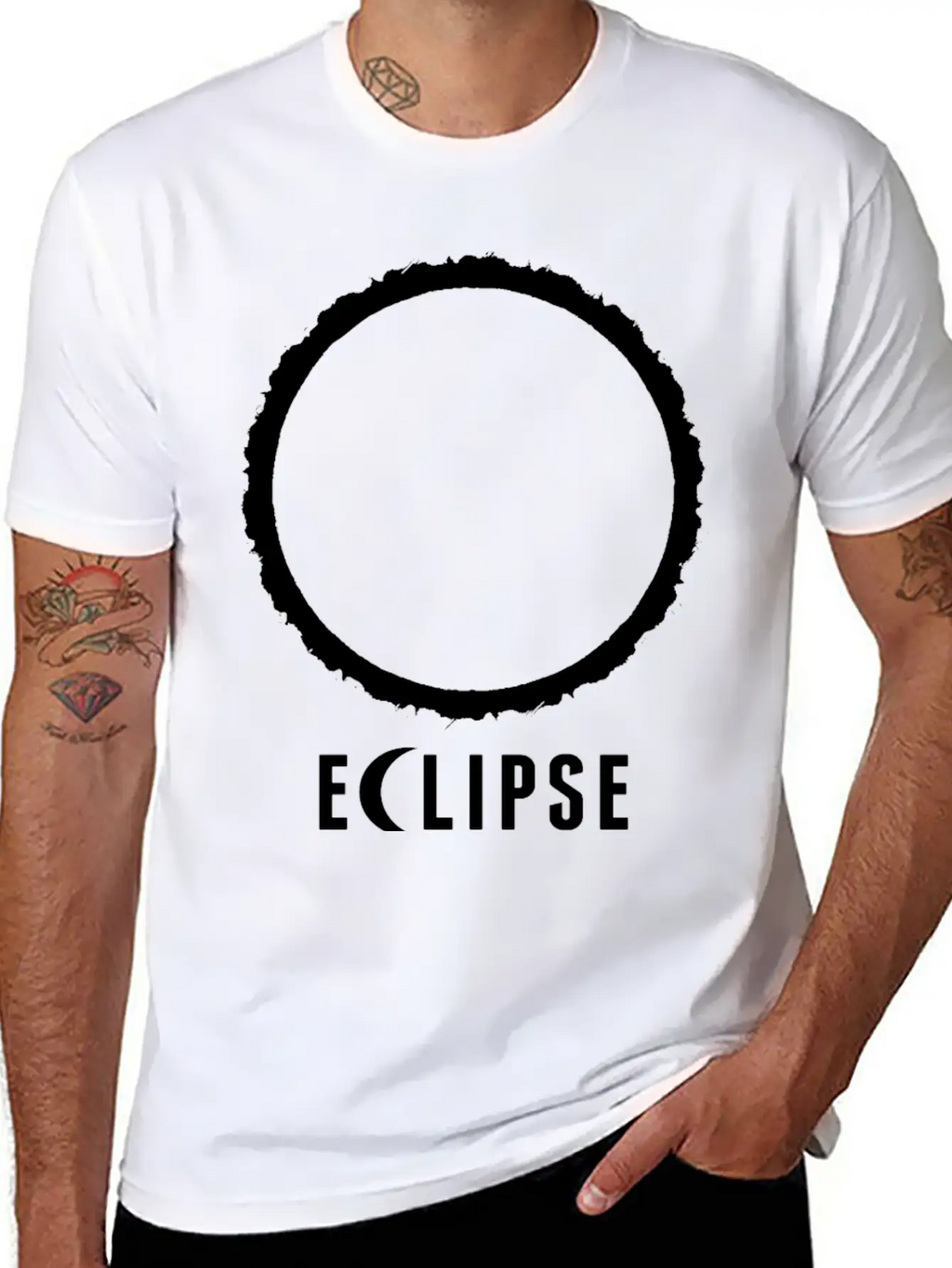Eclipse Unisex Short Sleeve Soft Cotton T-Shirt – Casual Everyday Wear