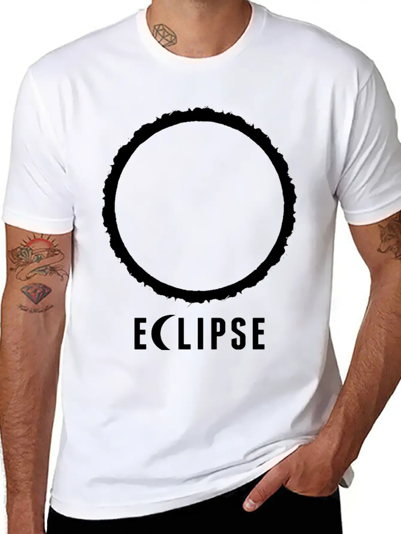 Eclipse Unisex Short Sleeve Soft Cotton T-Shirt – Casual Everyday Wear