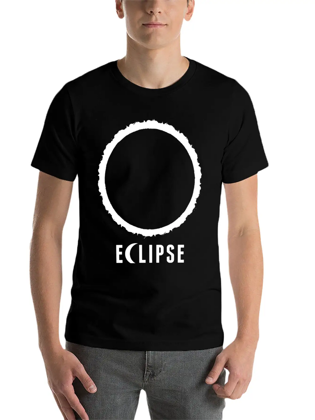 Eclipse Unisex Short Sleeve Soft Cotton T-Shirt – Casual Everyday Wear