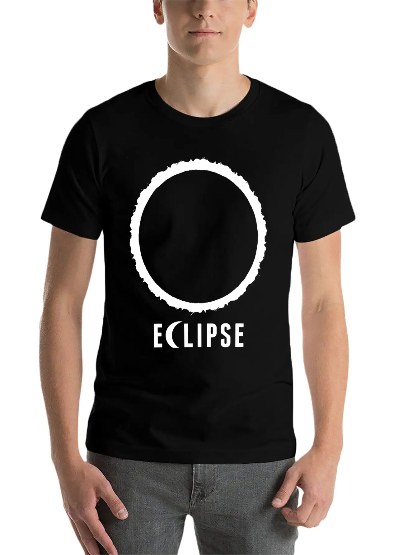 Eclipse Unisex Short Sleeve Soft Cotton T-Shirt – Casual Everyday Wear