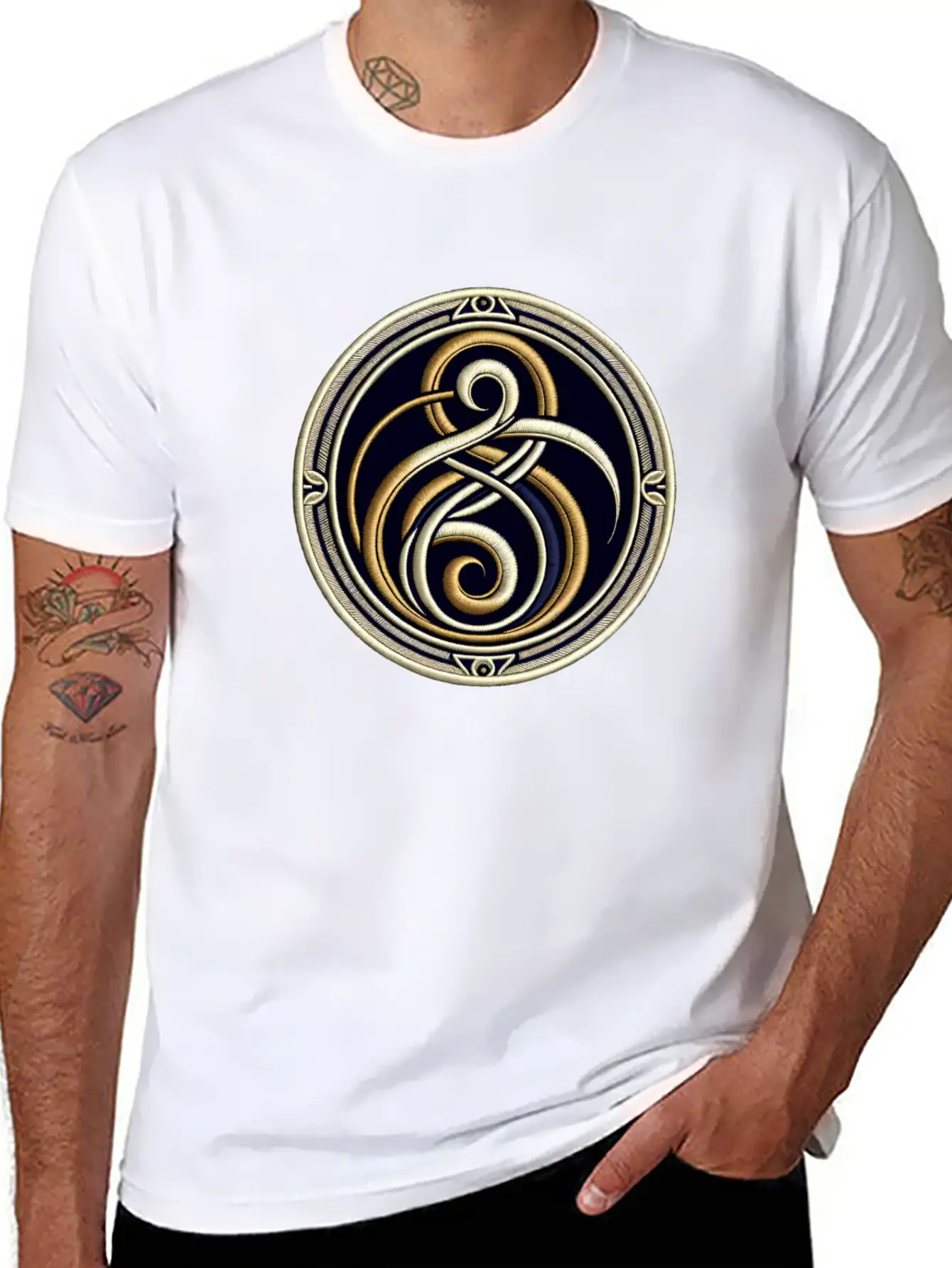 Ecliptic Elegance Essential Cotton Tee For Daily Outfits – Unisex Style