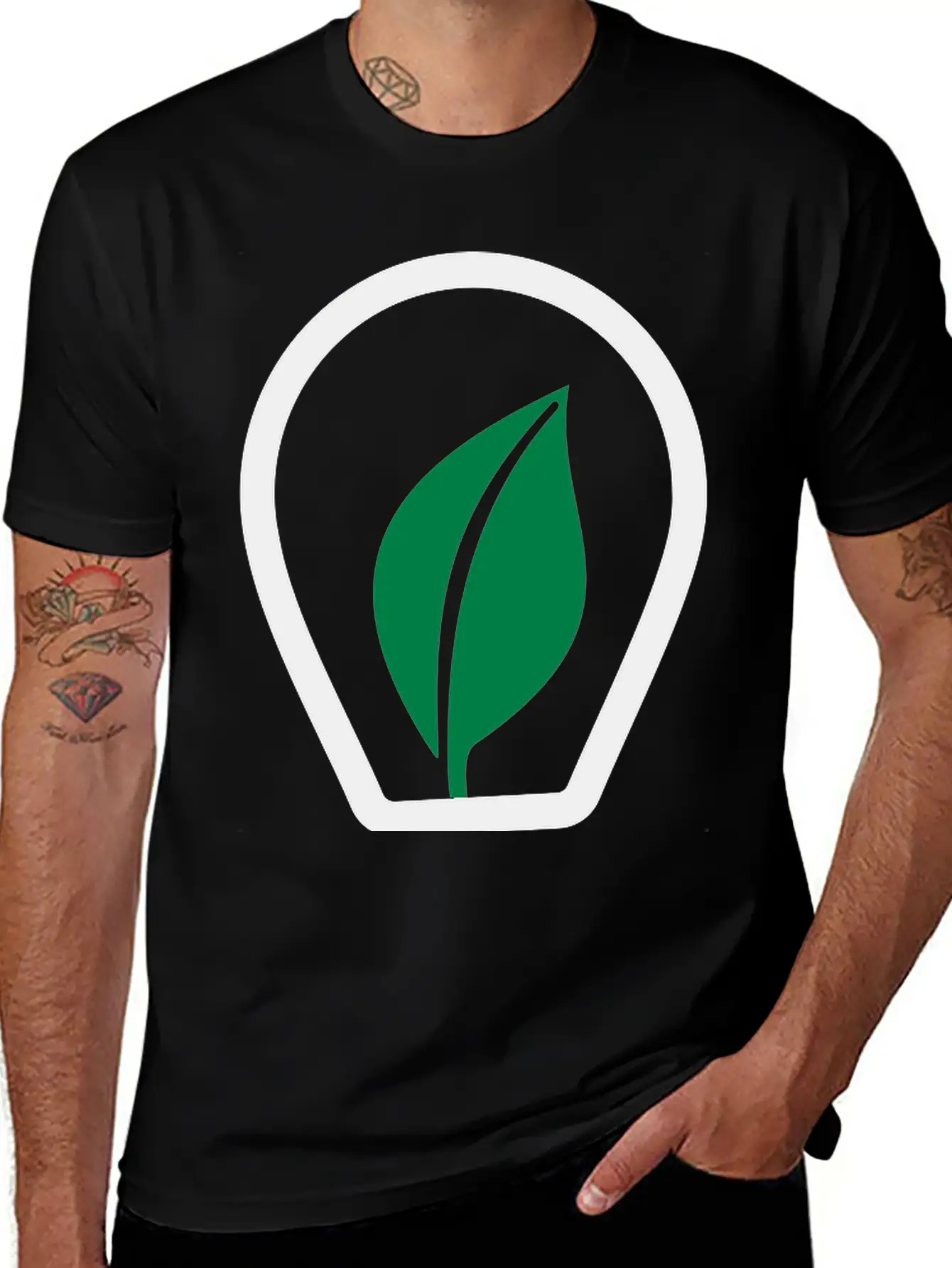 Eco Light Lamp Light Bulb Casual Graphic T-Shirt – Simple And Comfortable Daily Wear