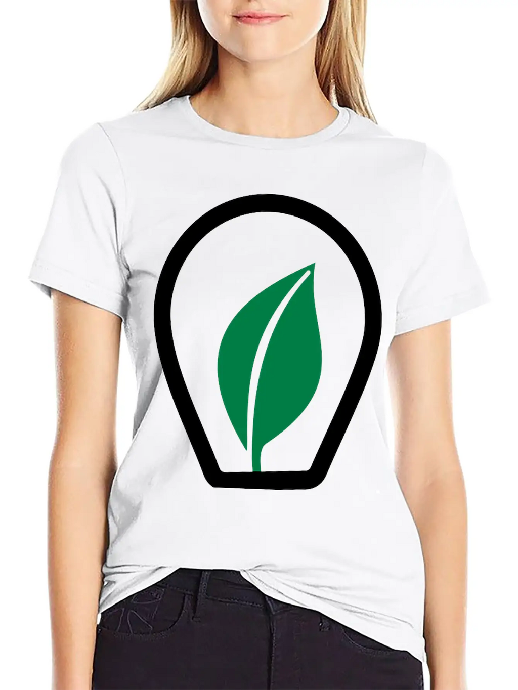 Eco Light Lamp Light Bulb Casual Graphic T-Shirt – Simple And Comfortable Daily Wear