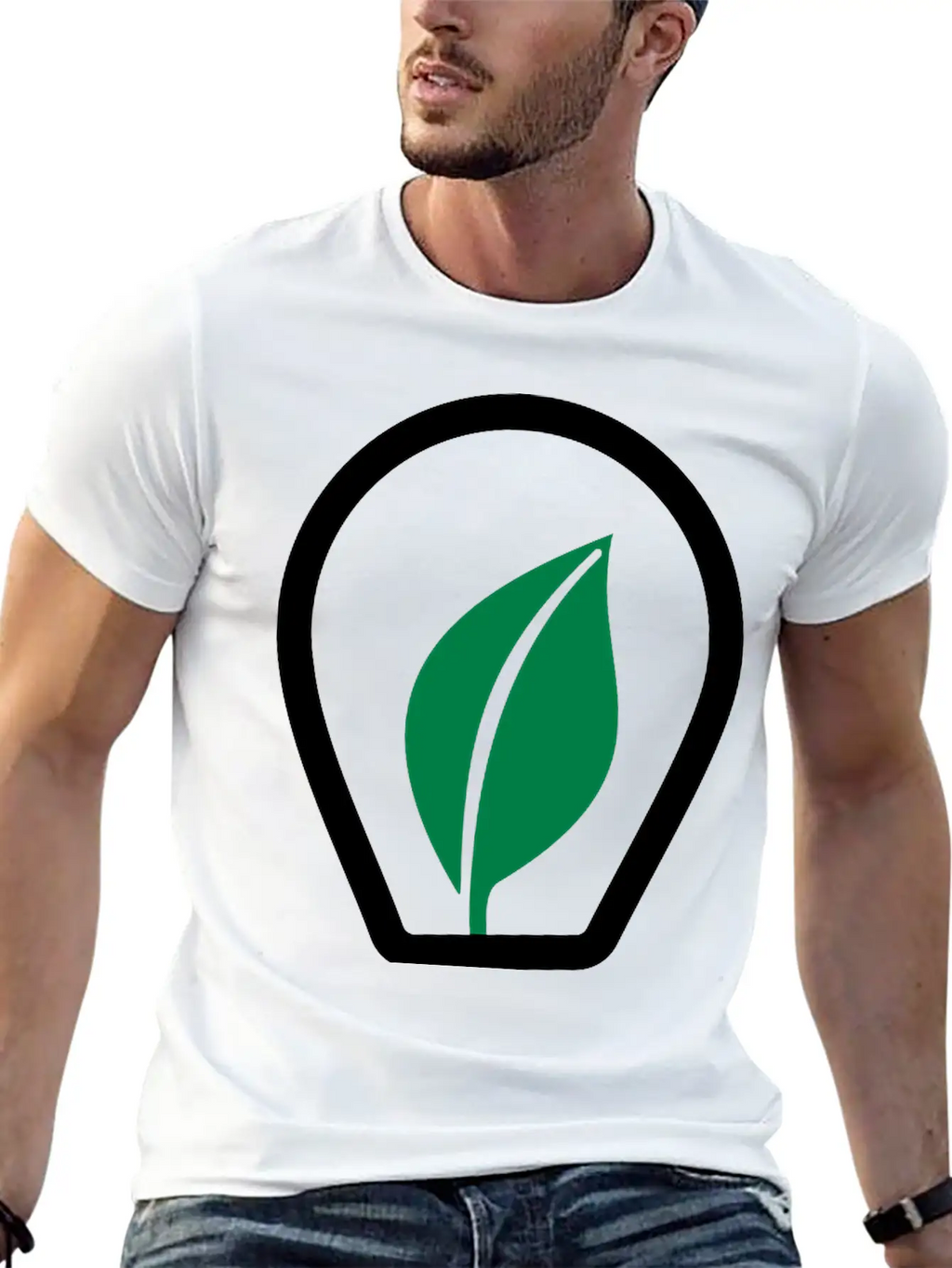 Eco Light Lamp Light Bulb Casual Graphic T-Shirt – Simple And Comfortable Daily Wear