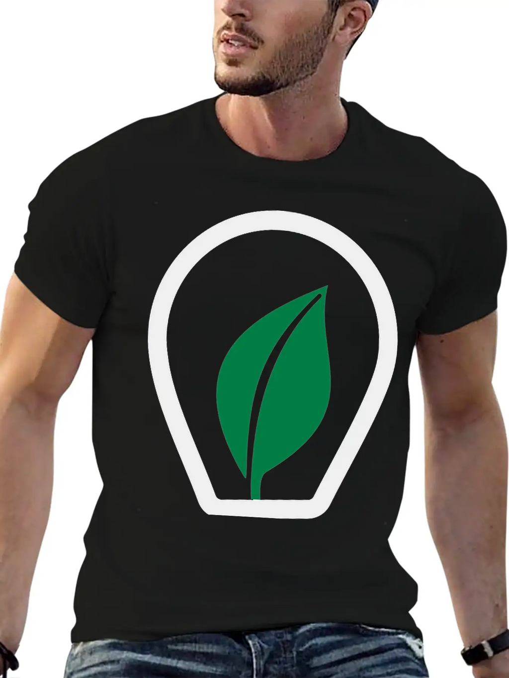 Eco Light Lamp Light Bulb Casual Graphic T-Shirt – Simple And Comfortable Daily Wear