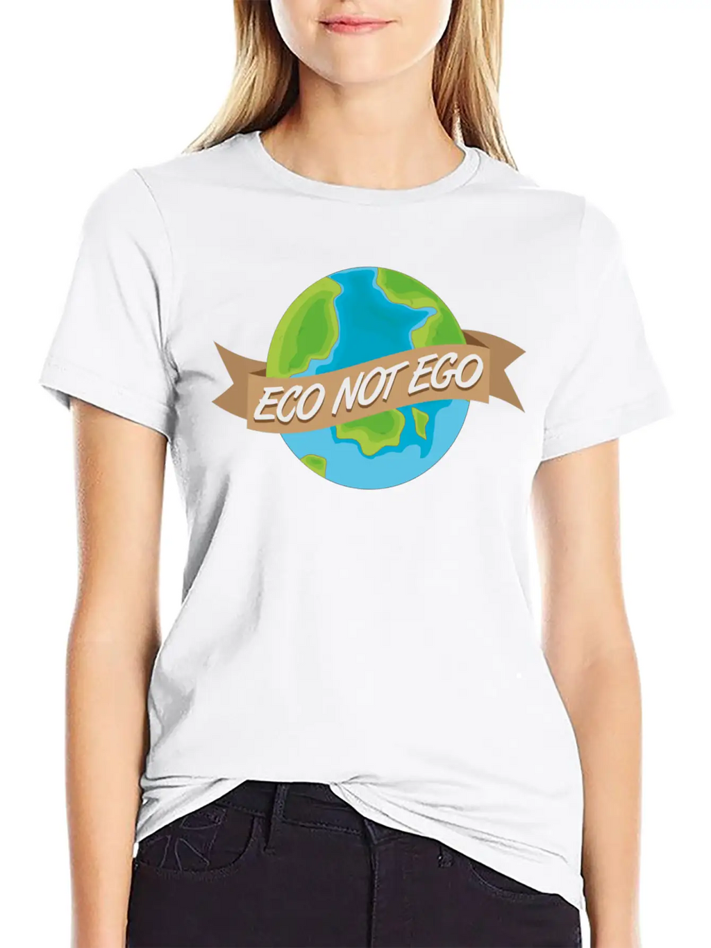 Eco Not Ego Earth Day Unisex Casual T-Shirt – Clean Design For Daily Comfort