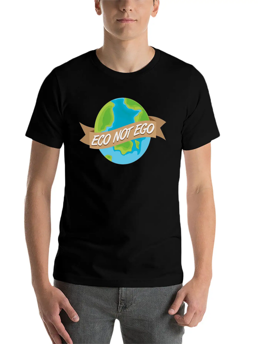 Eco Not Ego Earth Day Unisex Casual T-Shirt – Clean Design For Daily Comfort