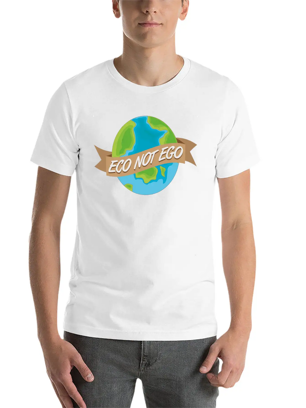 Eco Not Ego Earth Day Unisex Casual T-Shirt – Clean Design For Daily Comfort