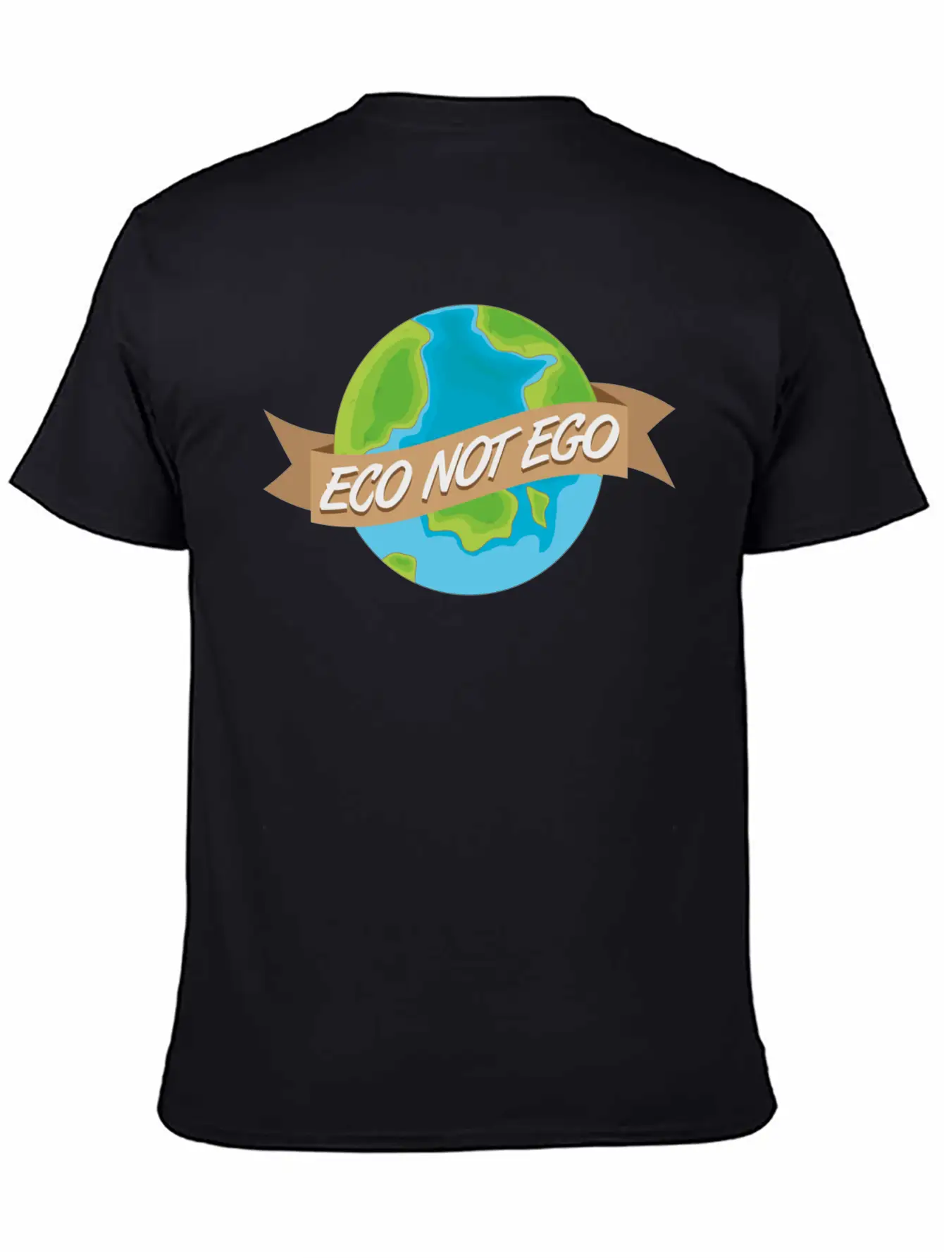 Eco Not Ego Earth Day Unisex Casual T-Shirt – Clean Design For Daily Comfort