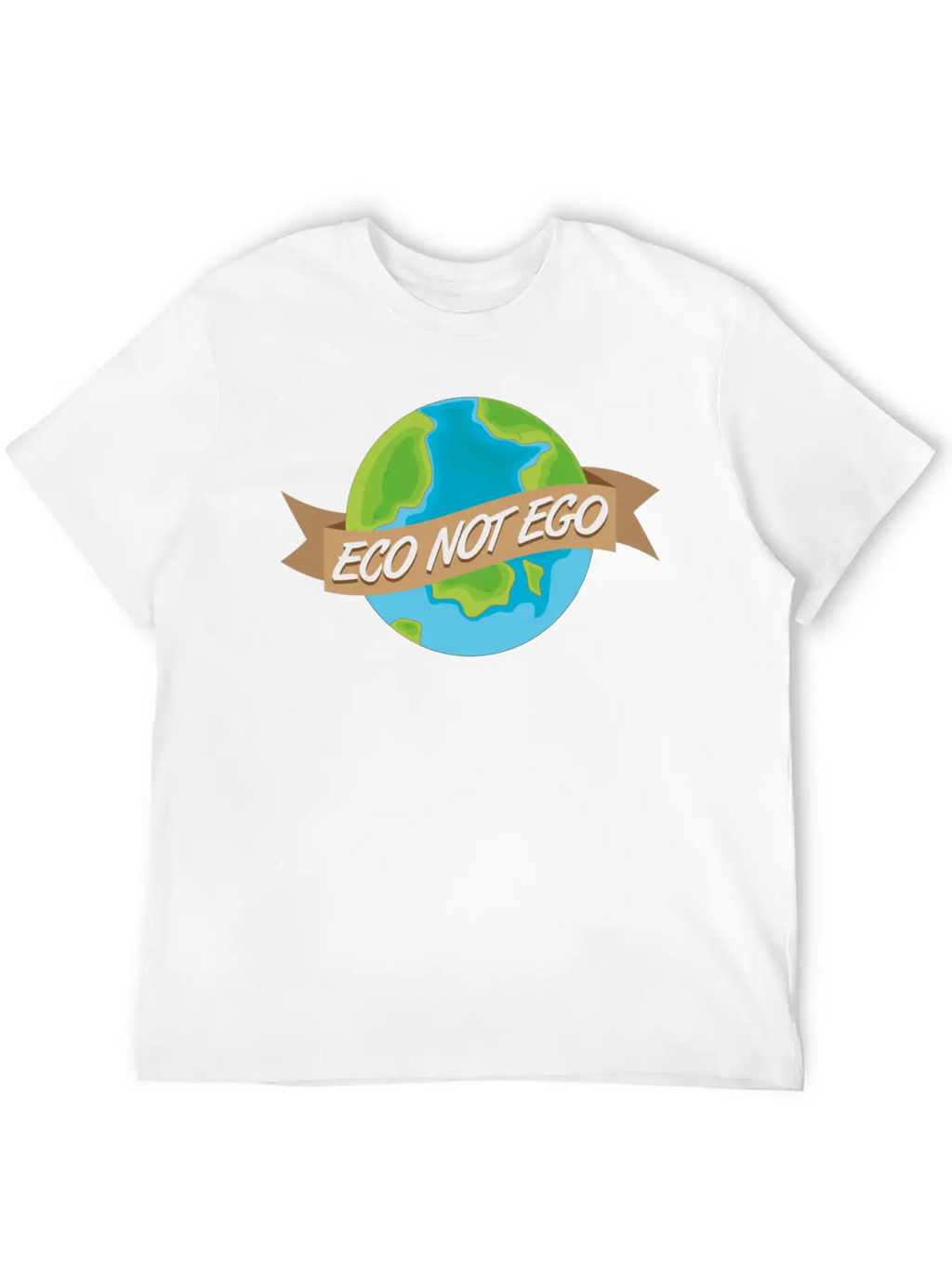 Eco Not Ego Earth Day Unisex Casual T-Shirt – Clean Design For Daily Comfort