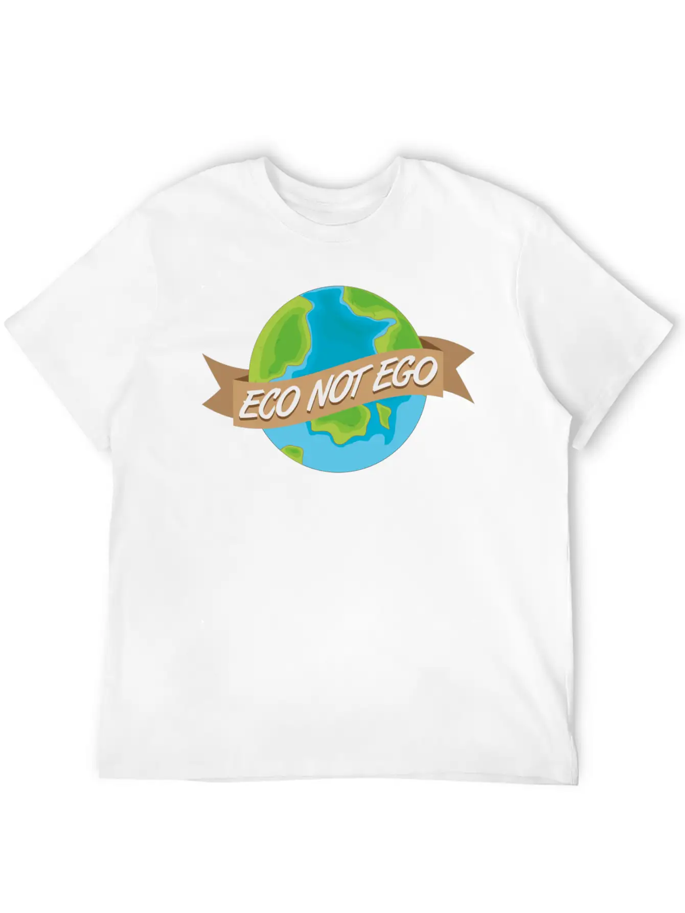 Eco Not Ego Earth Day Unisex Casual T-Shirt – Clean Design For Daily Comfort