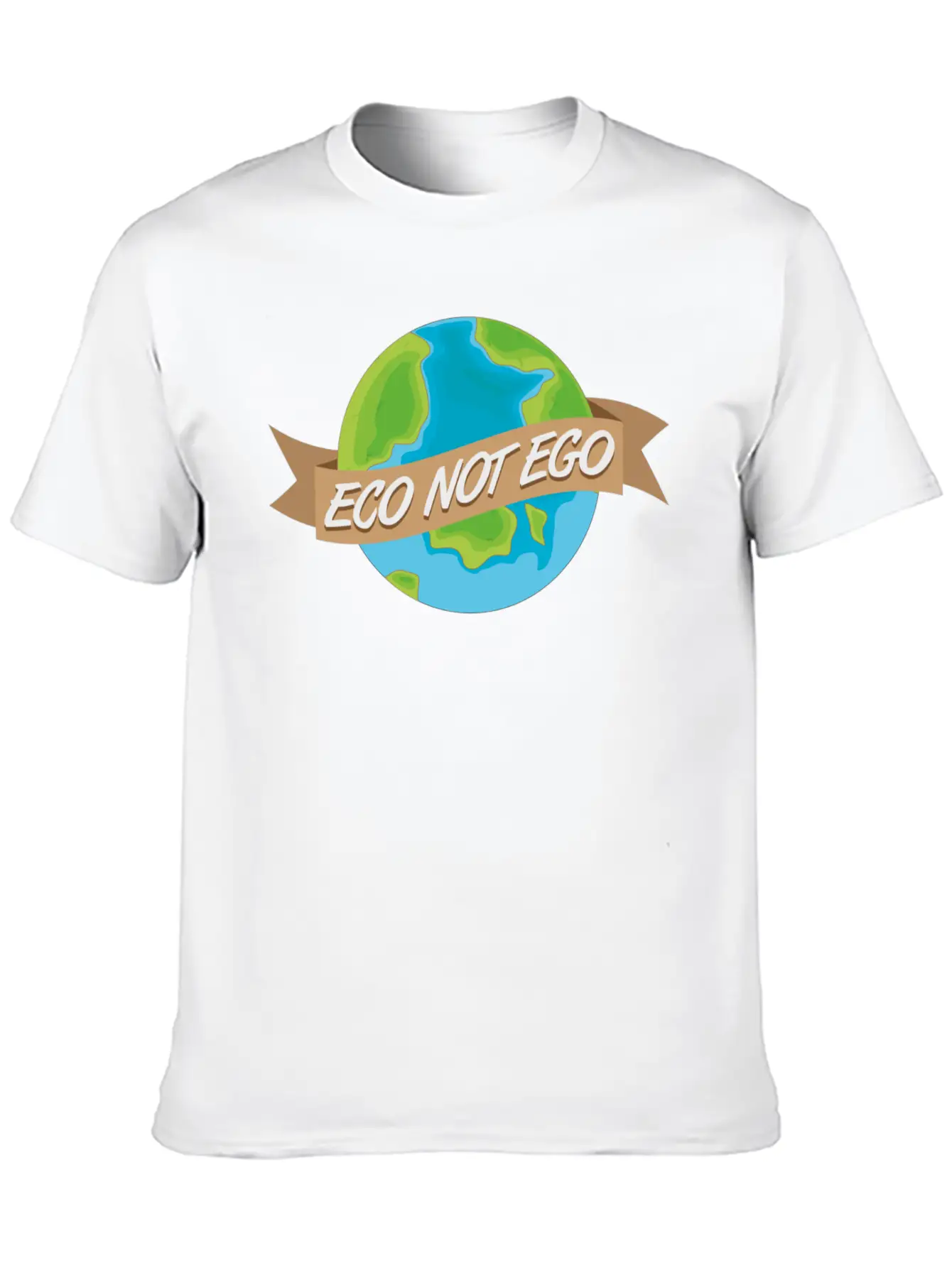 Eco Not Ego Earth Day Unisex Casual T-Shirt – Clean Design For Daily Comfort