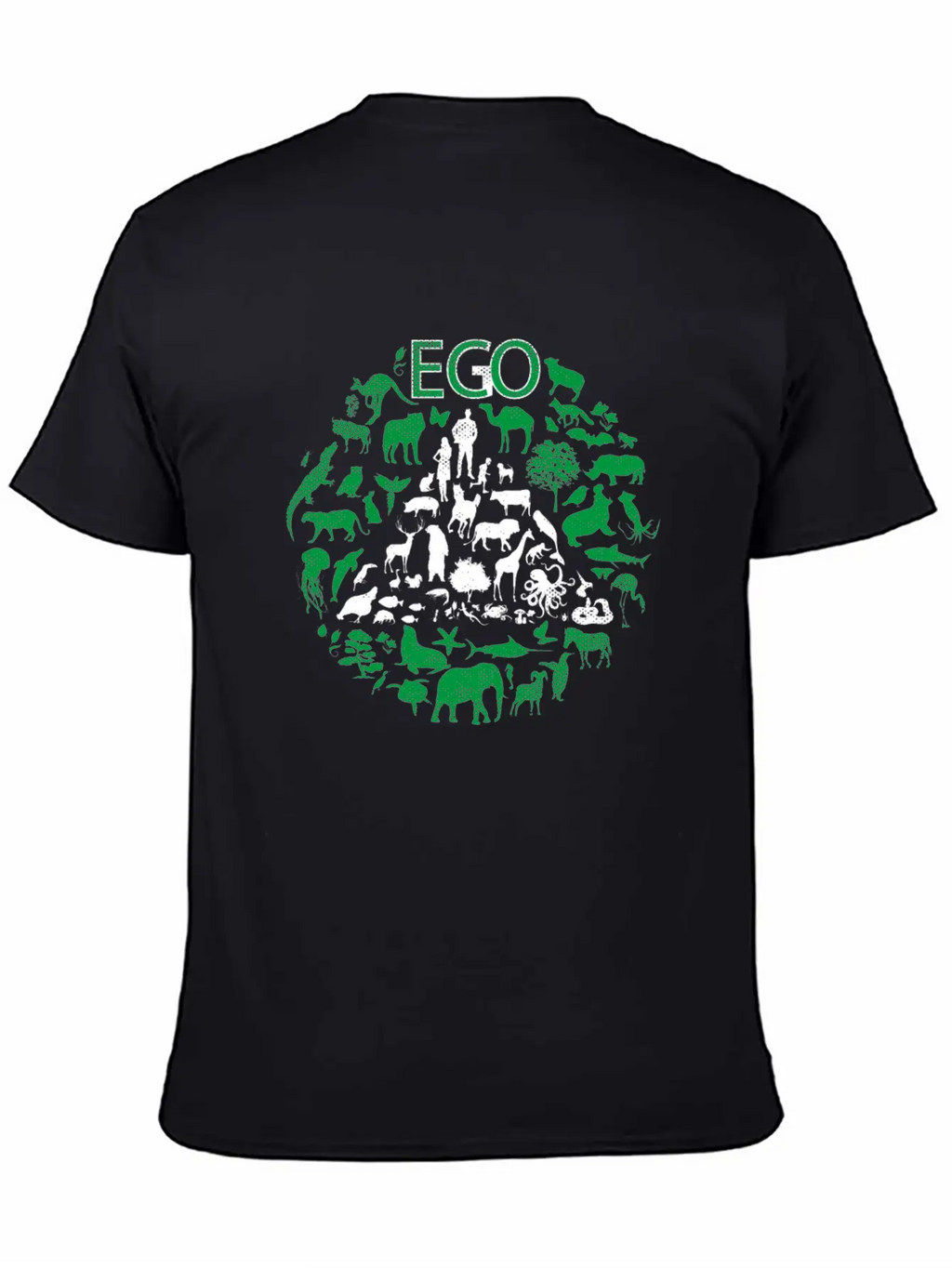 ECO Or EGO - ECONOMIC Or EGOISTIC Unisex Short Sleeve Soft Cotton T-Shirt – Casual Everyday Wear