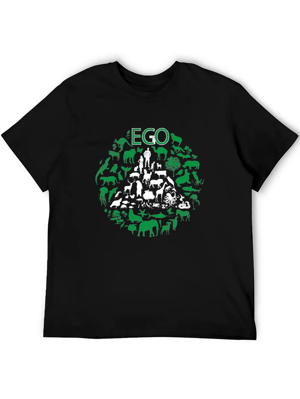 ECO Or EGO - ECONOMIC Or EGOISTIC Unisex Short Sleeve Soft Cotton T-Shirt – Casual Everyday Wear
