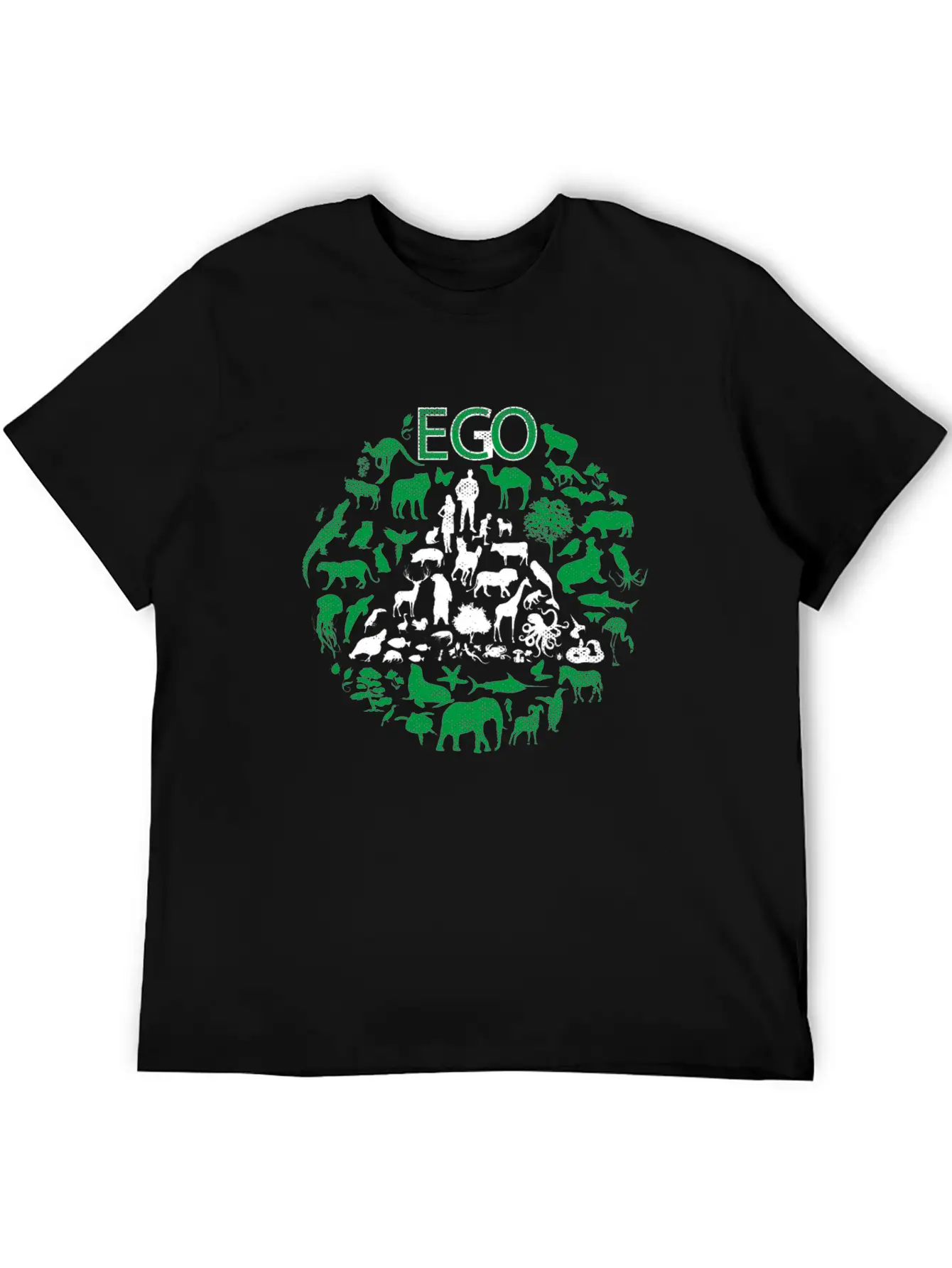 ECO Or EGO - ECONOMIC Or EGOISTIC Unisex Short Sleeve Soft Cotton T-Shirt – Casual Everyday Wear