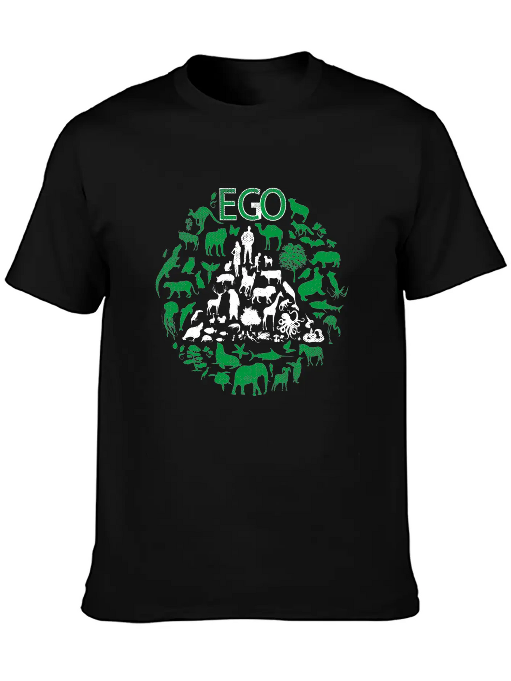 ECO Or EGO - ECONOMIC Or EGOISTIC Unisex Short Sleeve Soft Cotton T-Shirt – Casual Everyday Wear