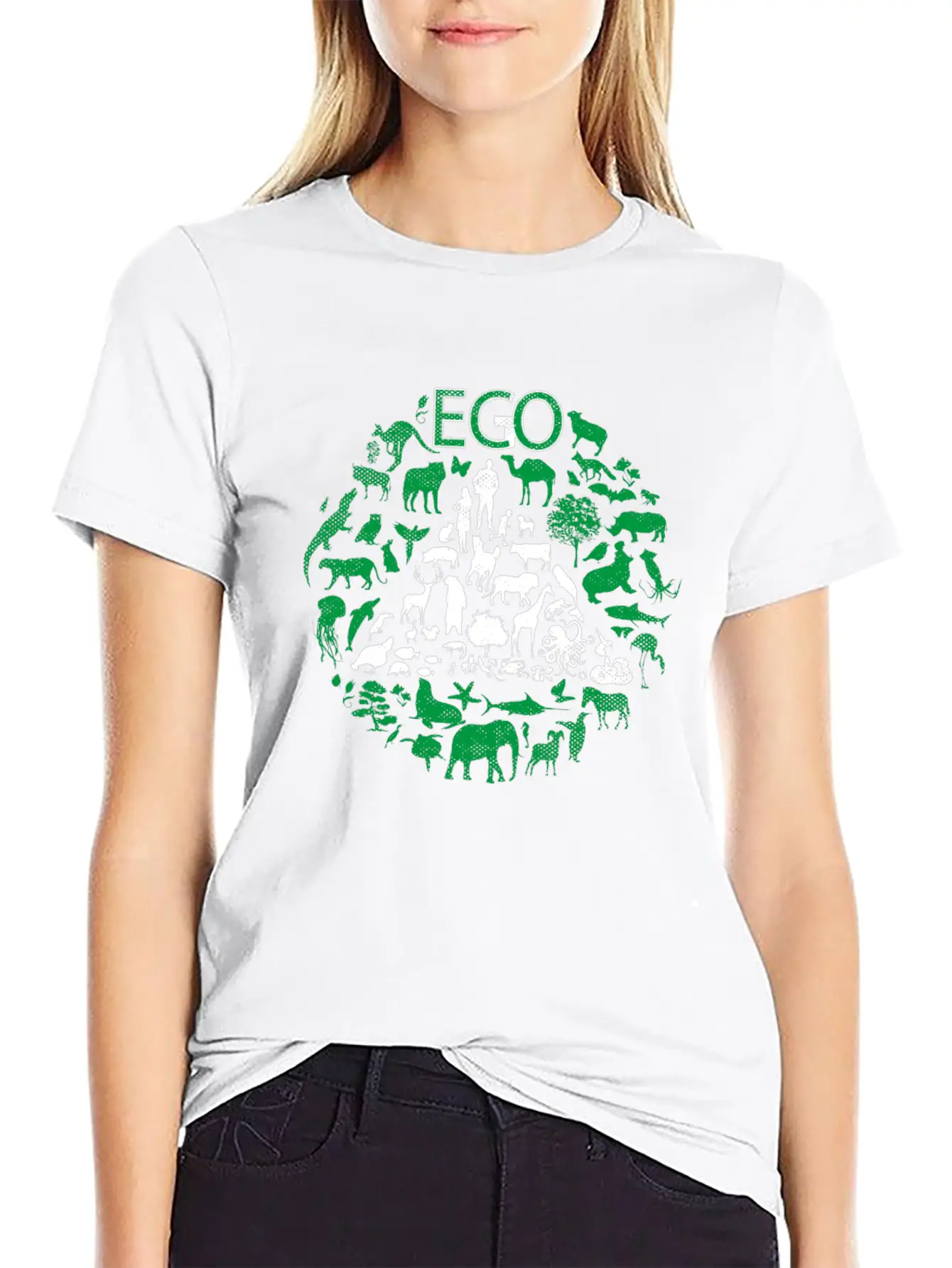 ECO Or EGO - ECONOMIC Or EGOISTIC Unisex Short Sleeve Soft Cotton T-Shirt – Casual Everyday Wear