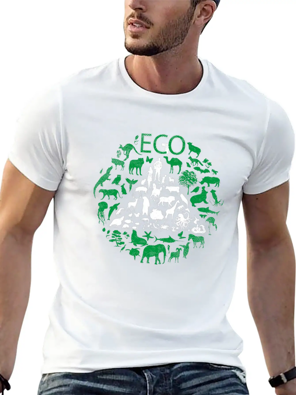 ECO Or EGO - ECONOMIC Or EGOISTIC Unisex Short Sleeve Soft Cotton T-Shirt – Casual Everyday Wear