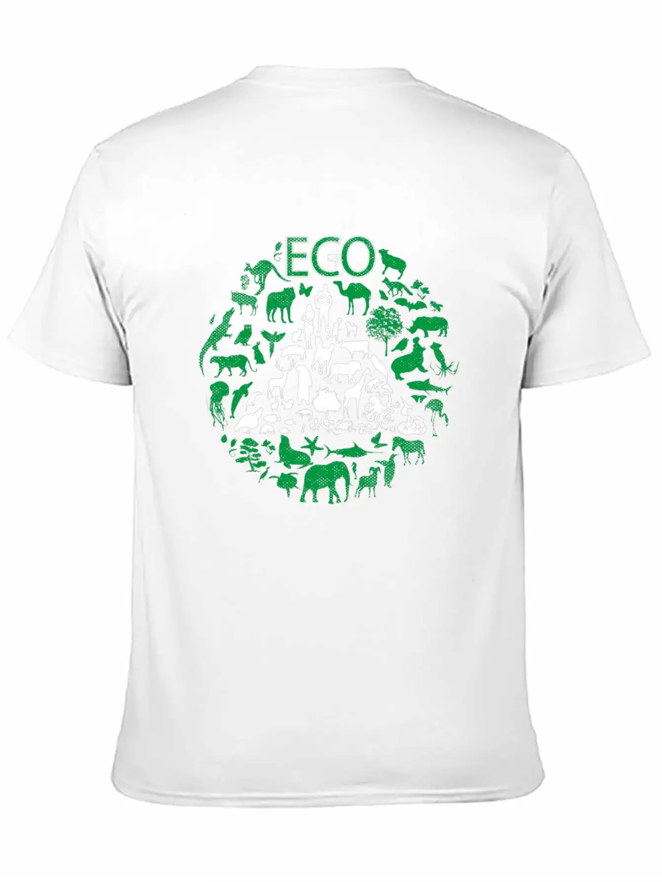 ECO Or EGO - ECONOMIC Or EGOISTIC Unisex Short Sleeve Soft Cotton T-Shirt – Casual Everyday Wear