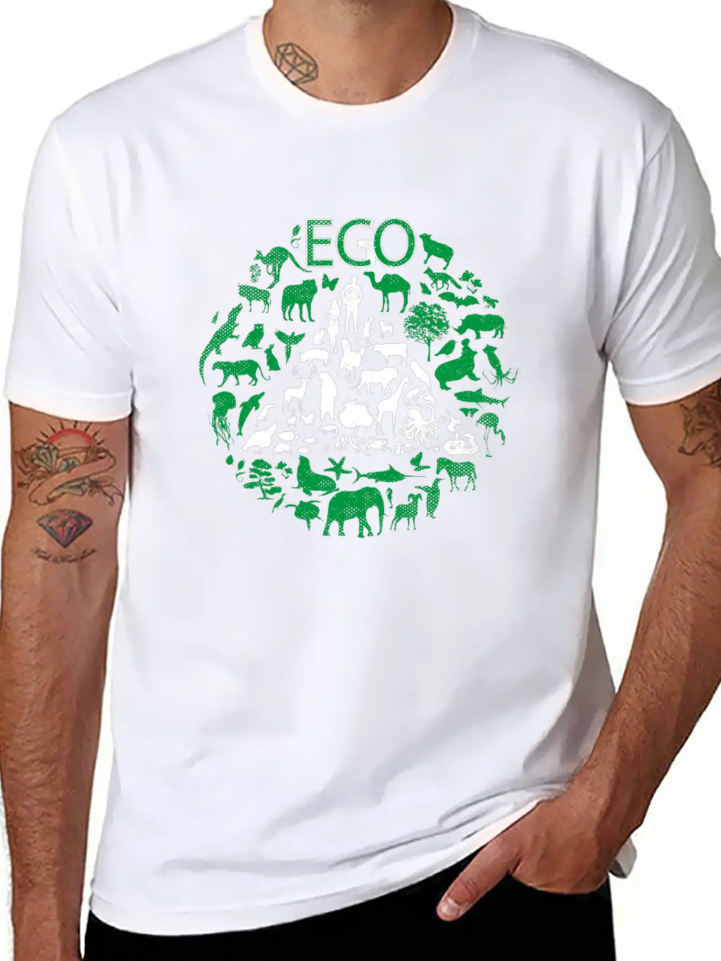 ECO Or EGO - ECONOMIC Or EGOISTIC Unisex Short Sleeve Soft Cotton T-Shirt – Casual Everyday Wear
