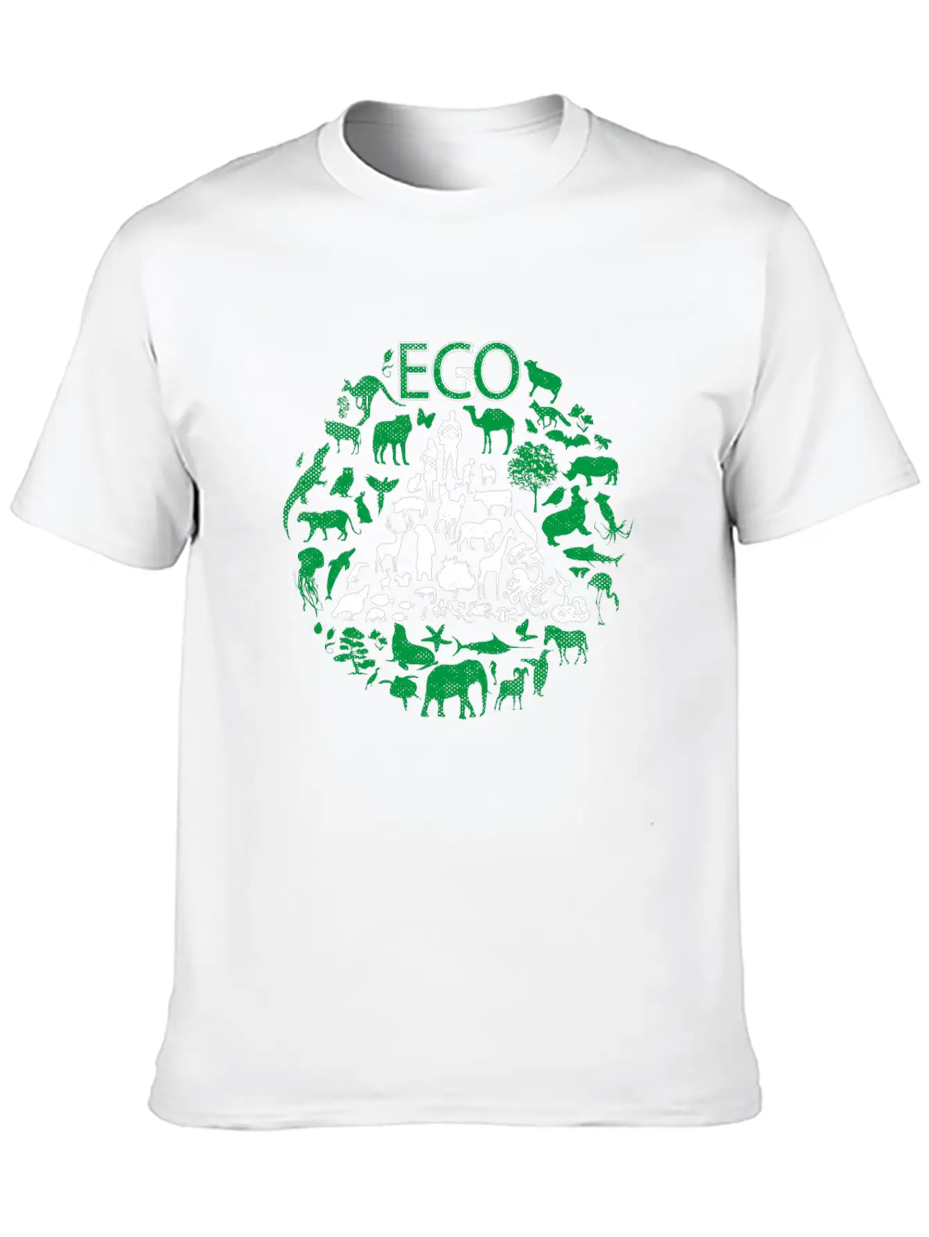 ECO Or EGO - ECONOMIC Or EGOISTIC Unisex Short Sleeve Soft Cotton T-Shirt – Casual Everyday Wear