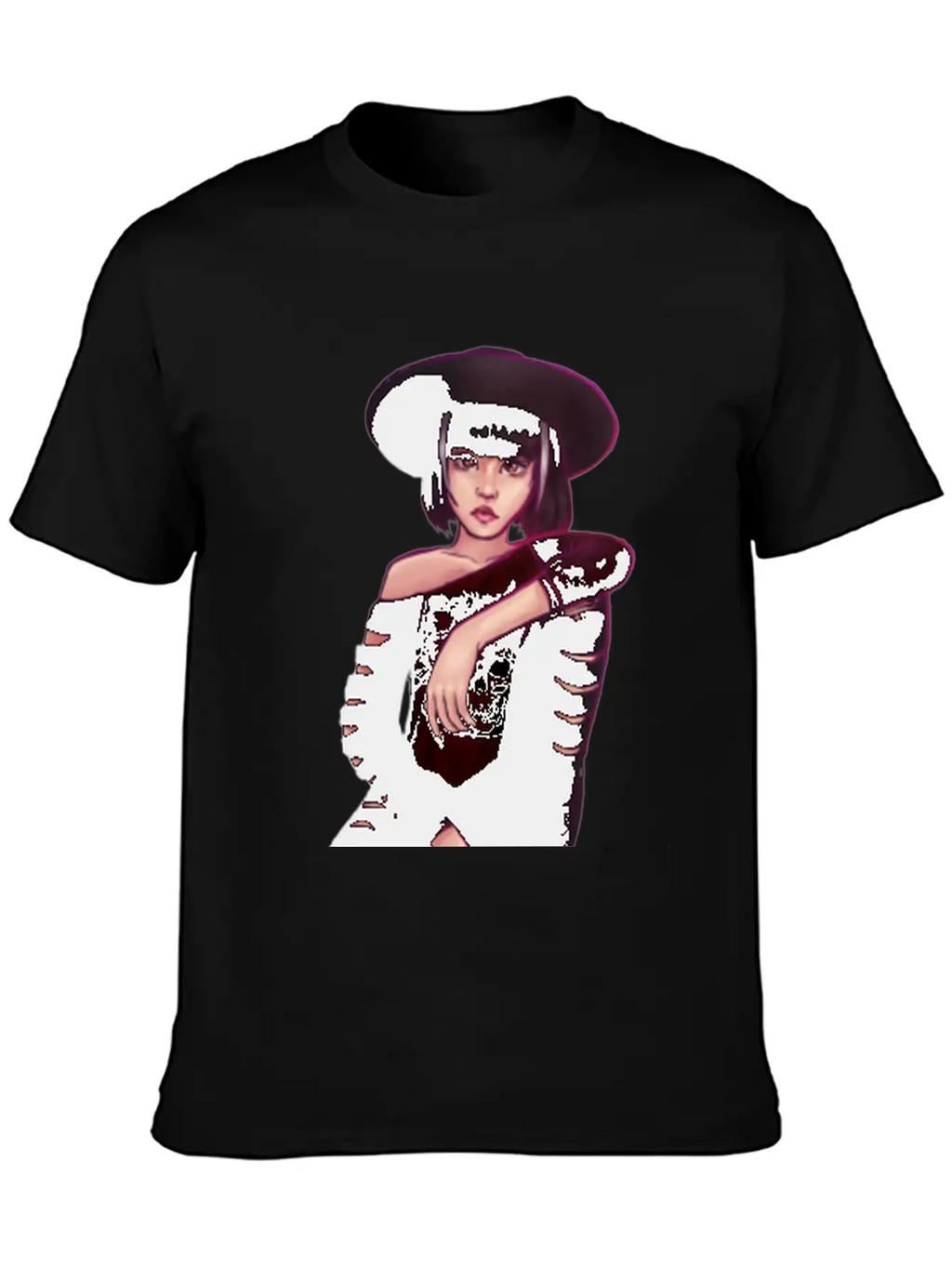 Edgy Pose Classic Fit Graphic Tee For Daily Comfort – Unisex Cotton Shirt