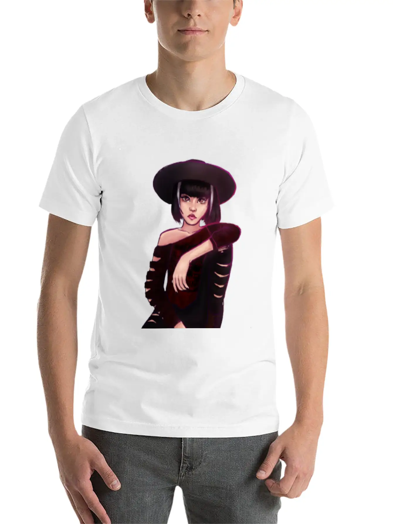 Edgy Pose Classic Fit Graphic Tee For Daily Comfort – Unisex Cotton Shirt
