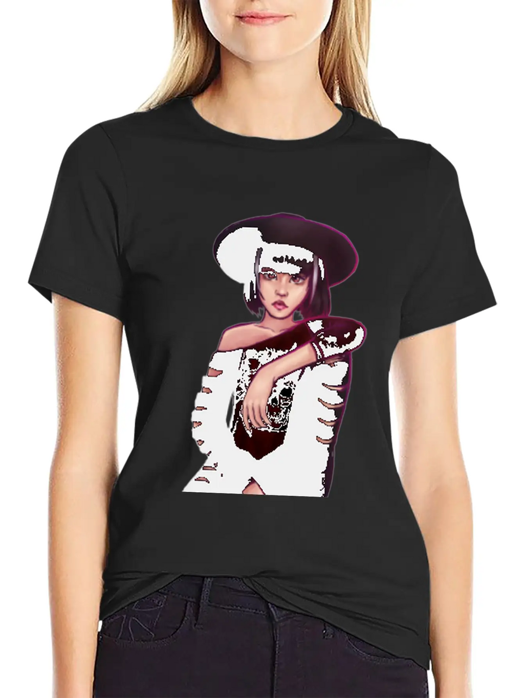 Edgy Pose Classic Fit Graphic Tee For Daily Comfort – Unisex Cotton Shirt