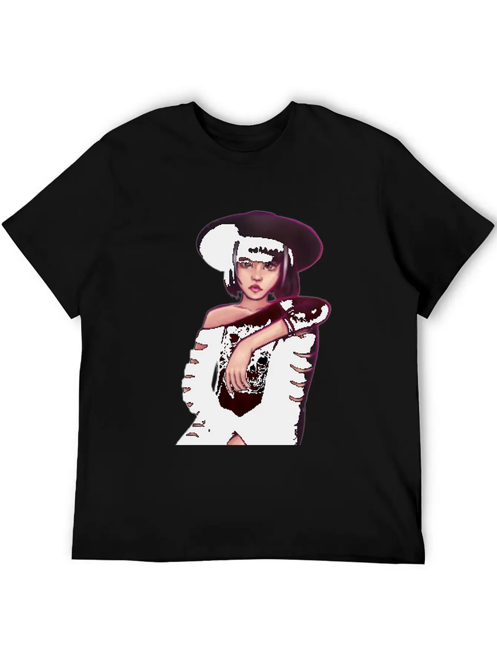 Edgy Pose Classic Fit Graphic Tee For Daily Comfort – Unisex Cotton Shirt