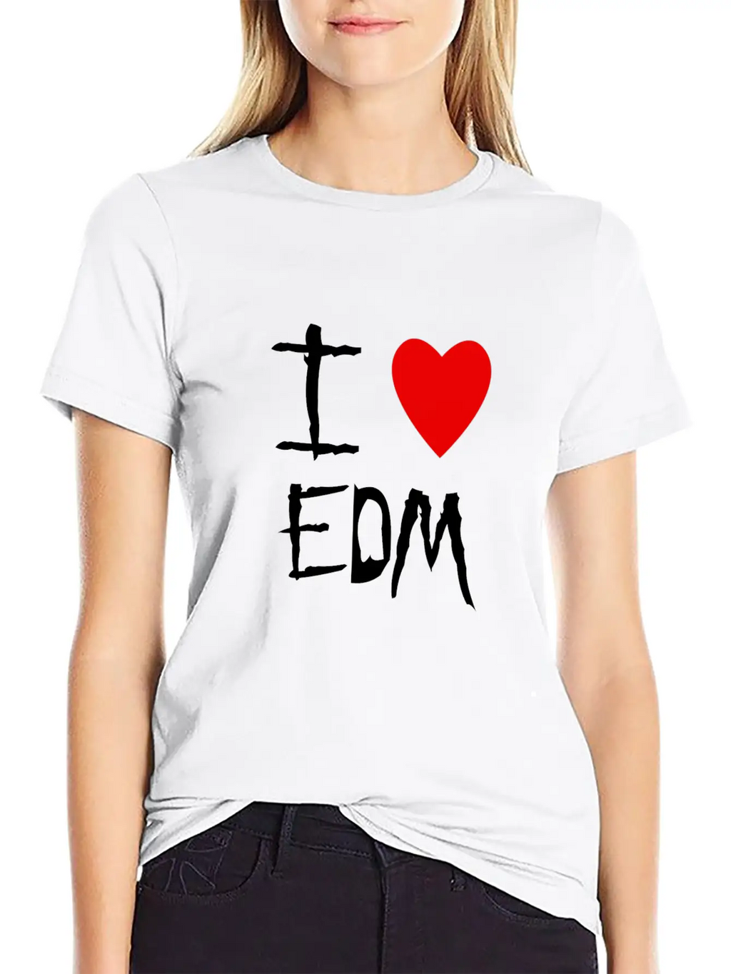EDM I Love Unisex Casual T-Shirt – Clean Design For Daily Comfort