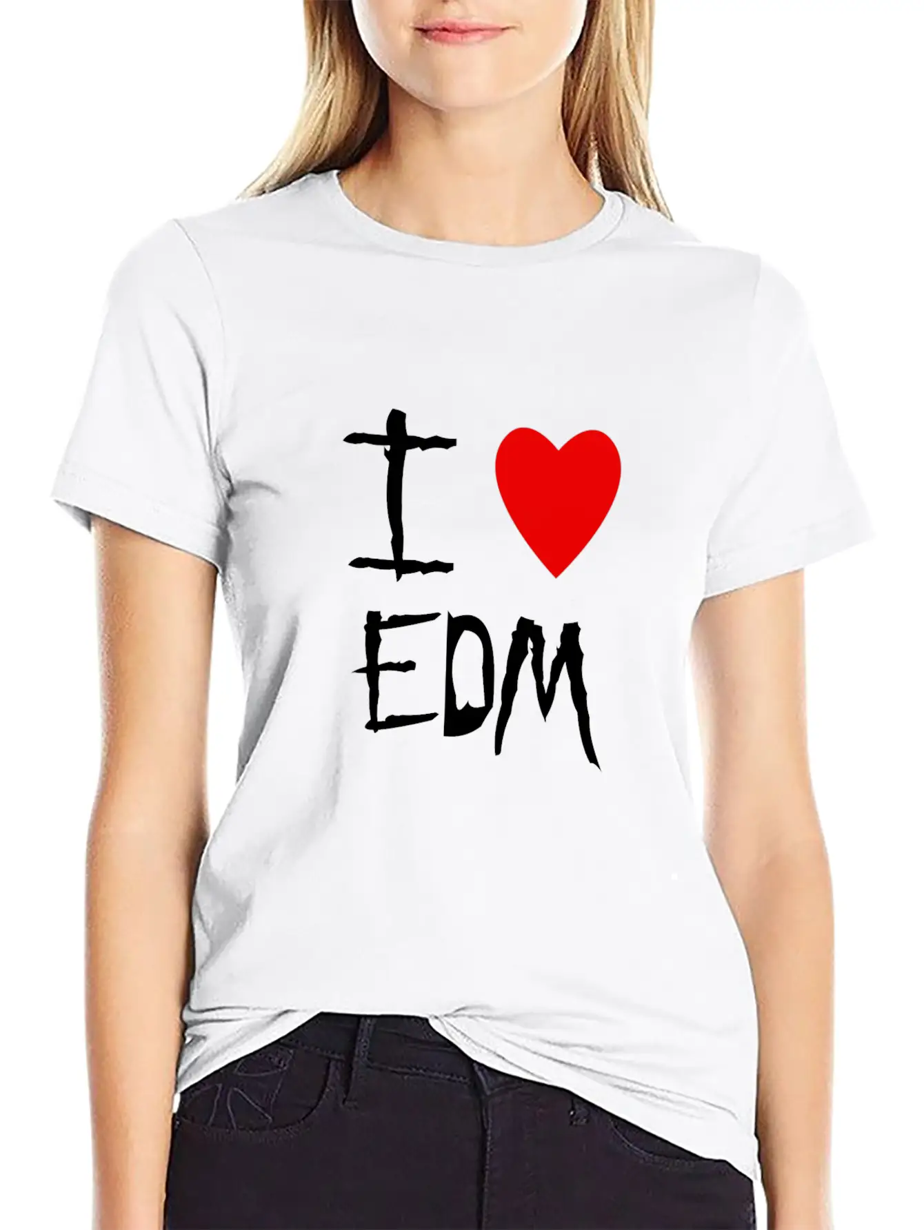 EDM I Love Unisex Casual T-Shirt – Clean Design For Daily Comfort