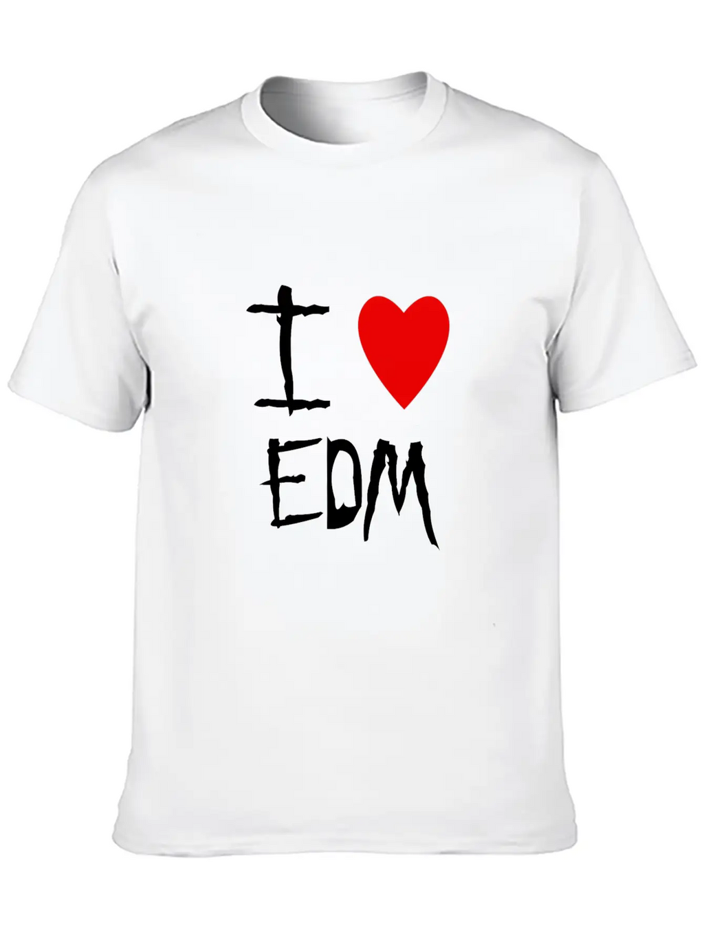 EDM I Love Unisex Casual T-Shirt – Clean Design For Daily Comfort
