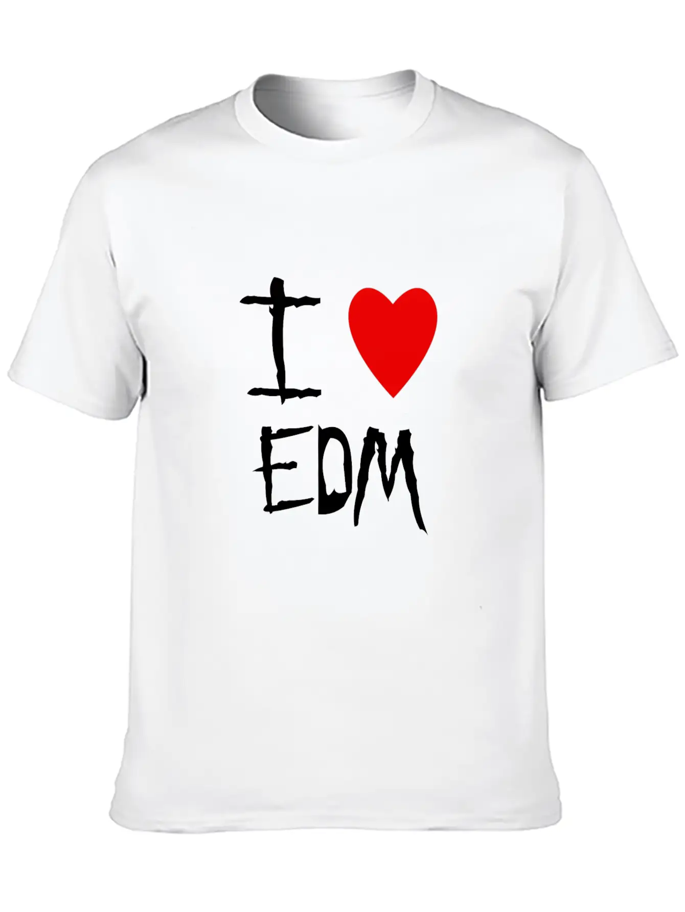 EDM I Love Unisex Casual T-Shirt – Clean Design For Daily Comfort