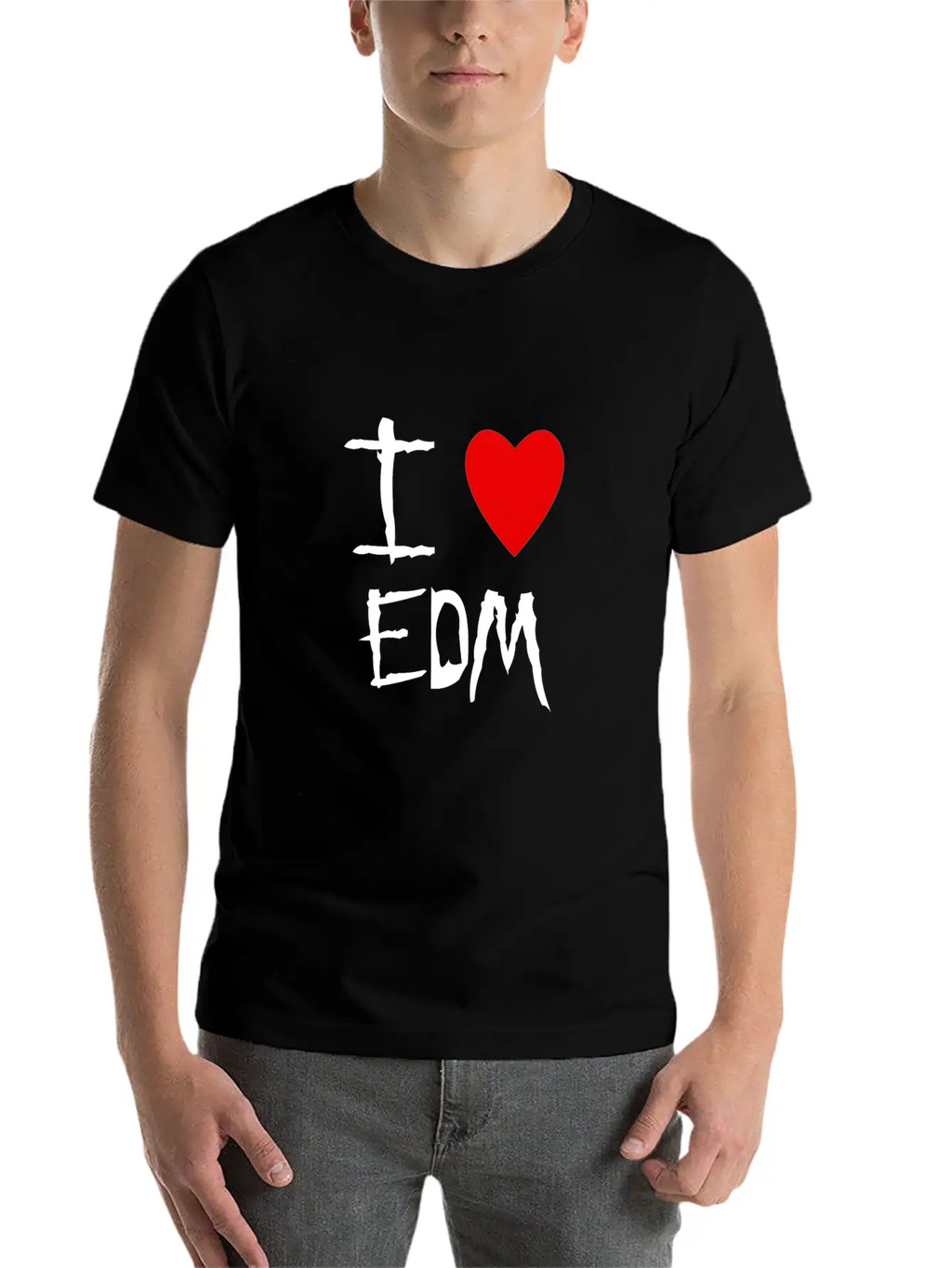 EDM I Love Unisex Casual T-Shirt – Clean Design For Daily Comfort