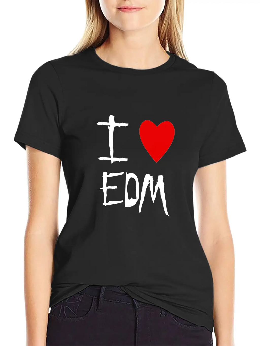 EDM I Love Unisex Casual T-Shirt – Clean Design For Daily Comfort